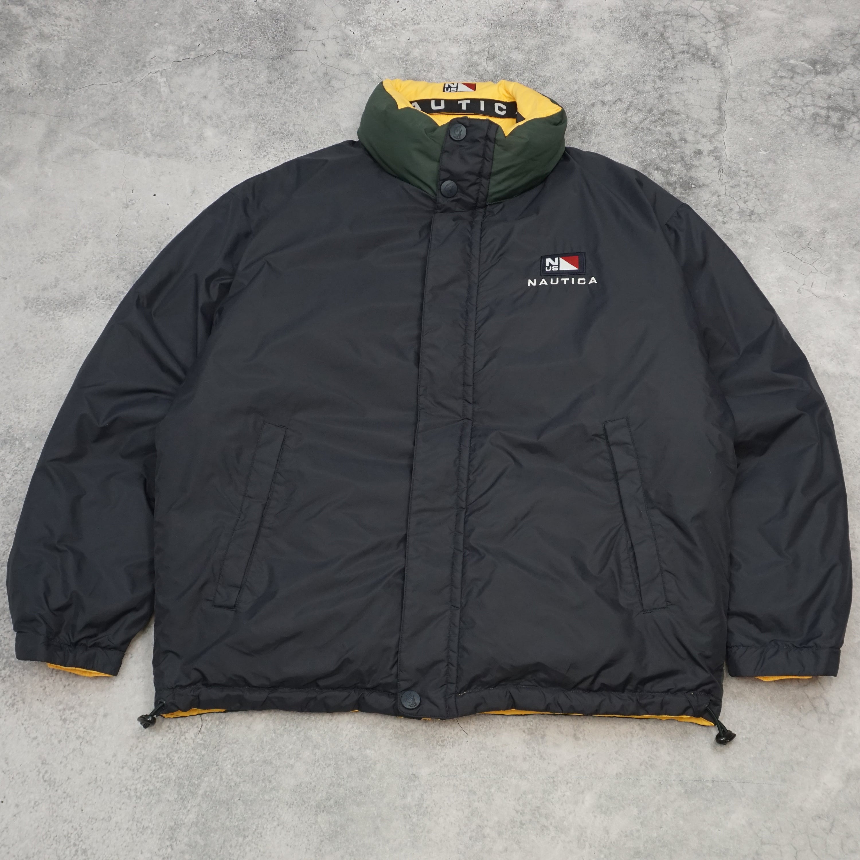 90s Nautica Puffer Color Block Jacket