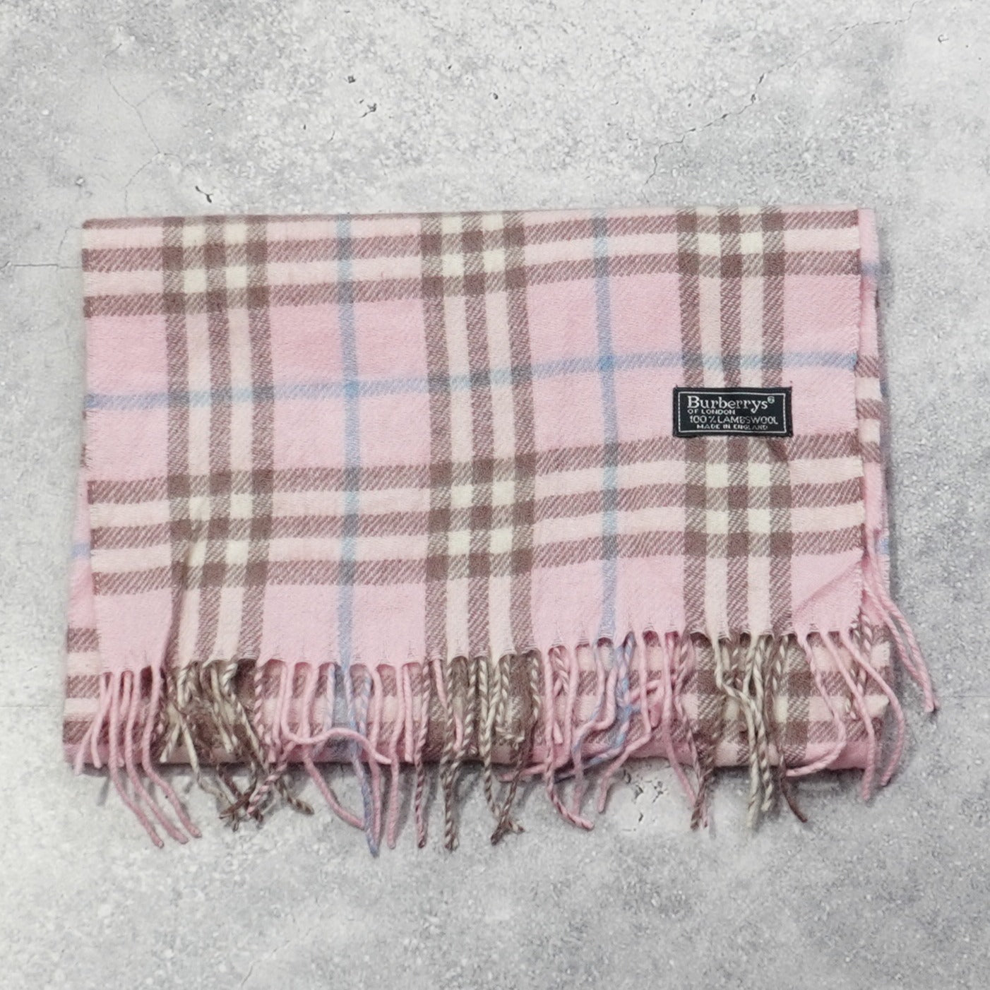 90s Burberry's Wool Scarf