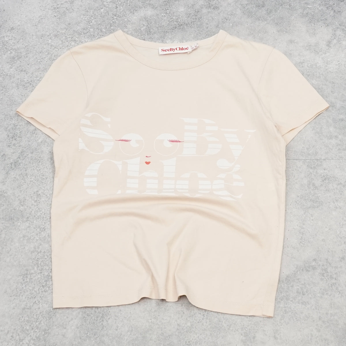 2000s See By Chloé Logo Cropped T-Shirt