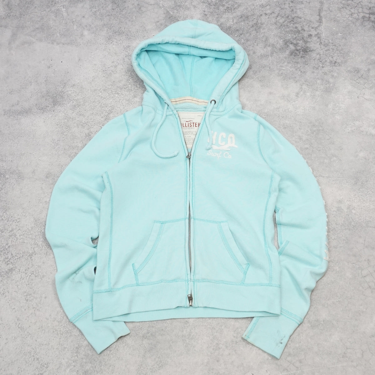 2000s Hollister California Zip Up Hoodie