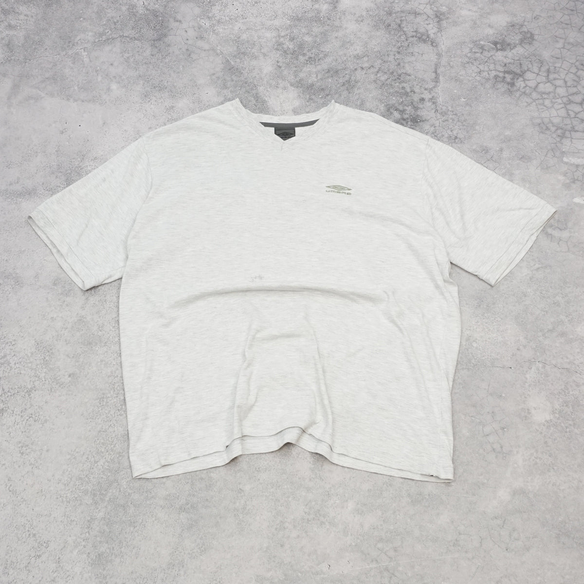 2000s Umbro V-Neck Embroidered T-Shirt