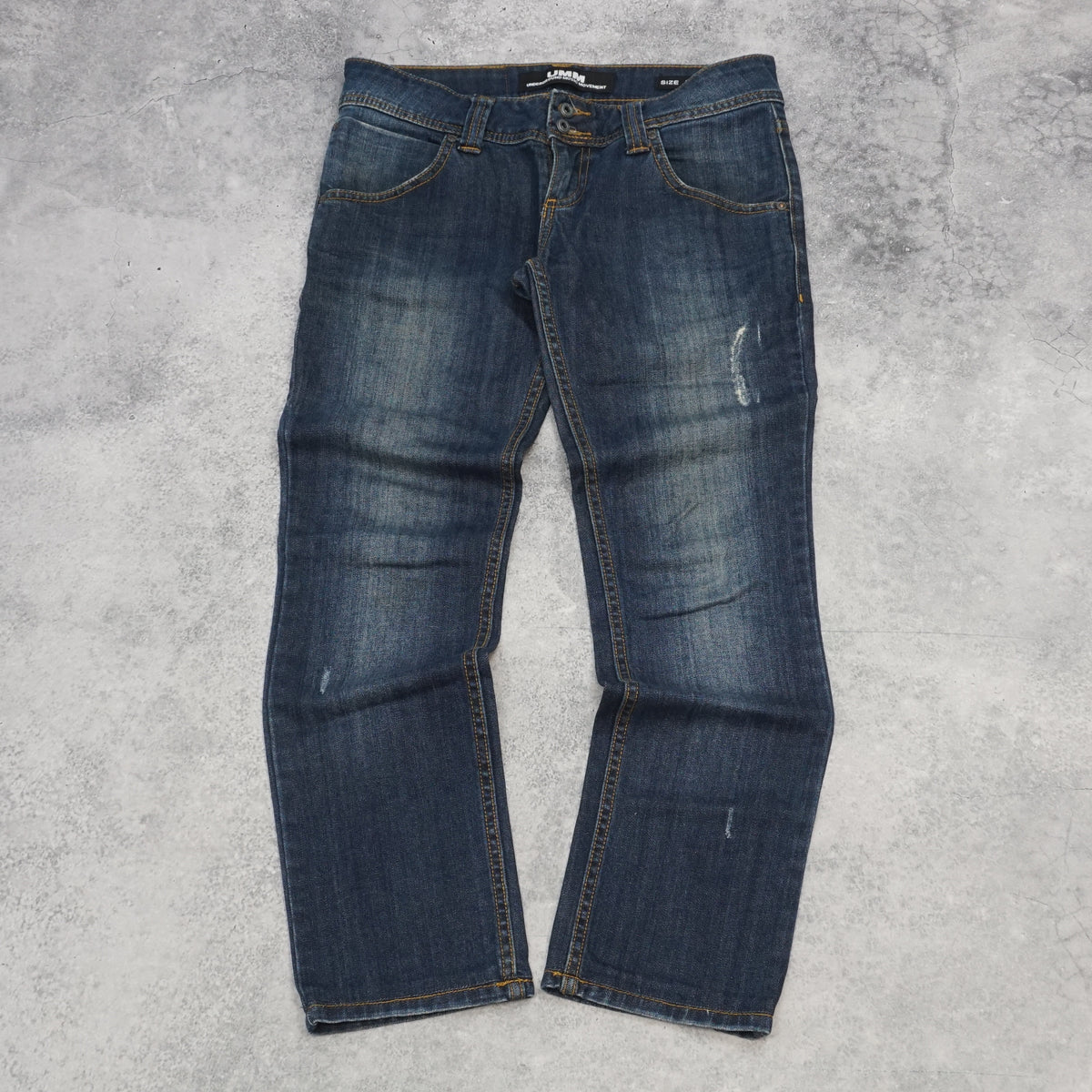 2000s UMM Underground Music Movement Distressed Straight Jeans