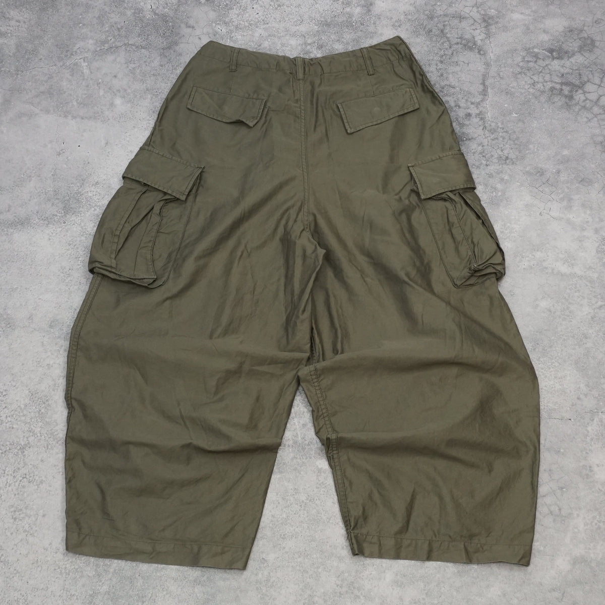 Needles Wide Leg Drawstring Cargo Pants