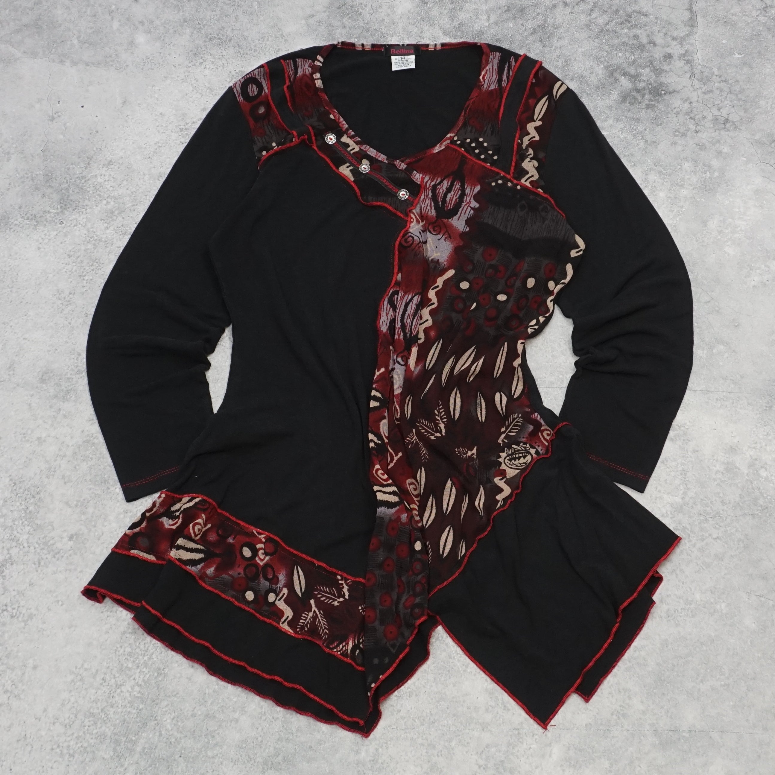 2000s Bellina Bohemian Style Top