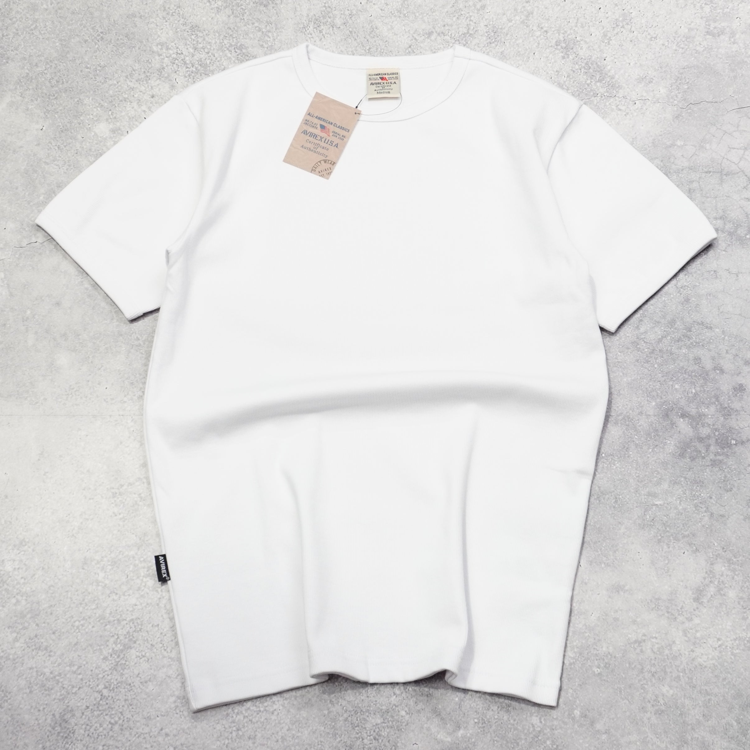 Avirex Ribbed Short Sleeve T-Shirt