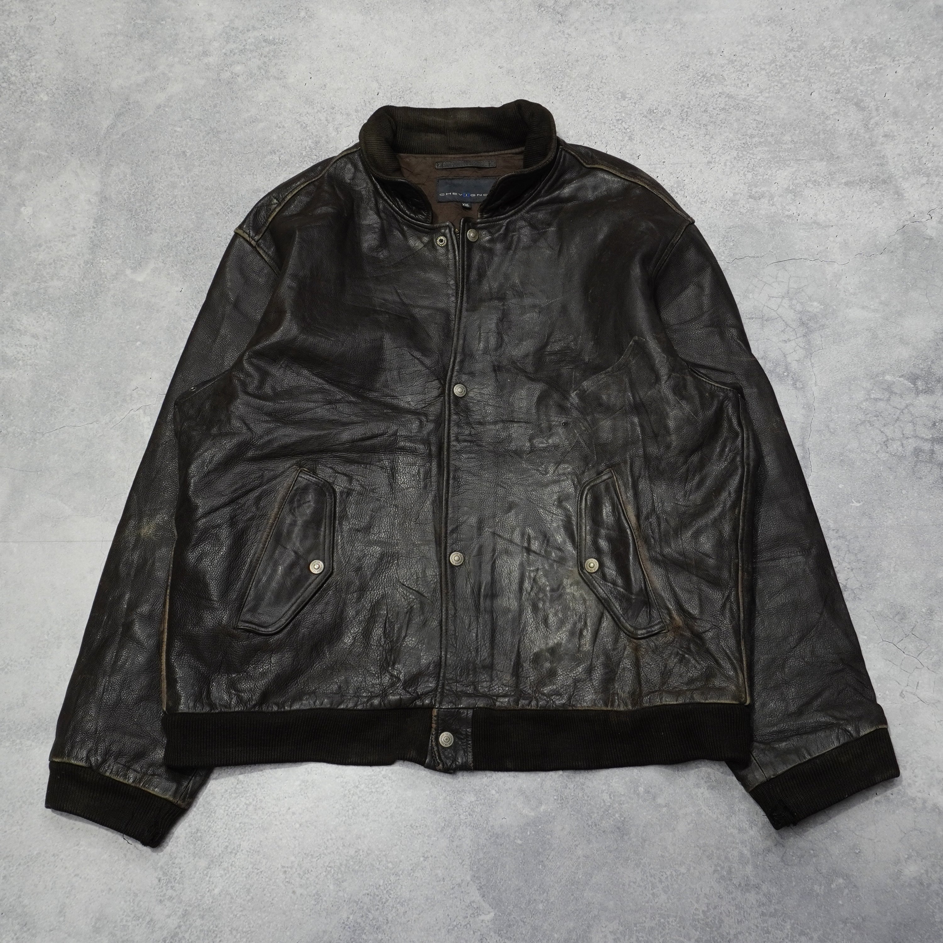 2000s Chevignon Leather Jacket