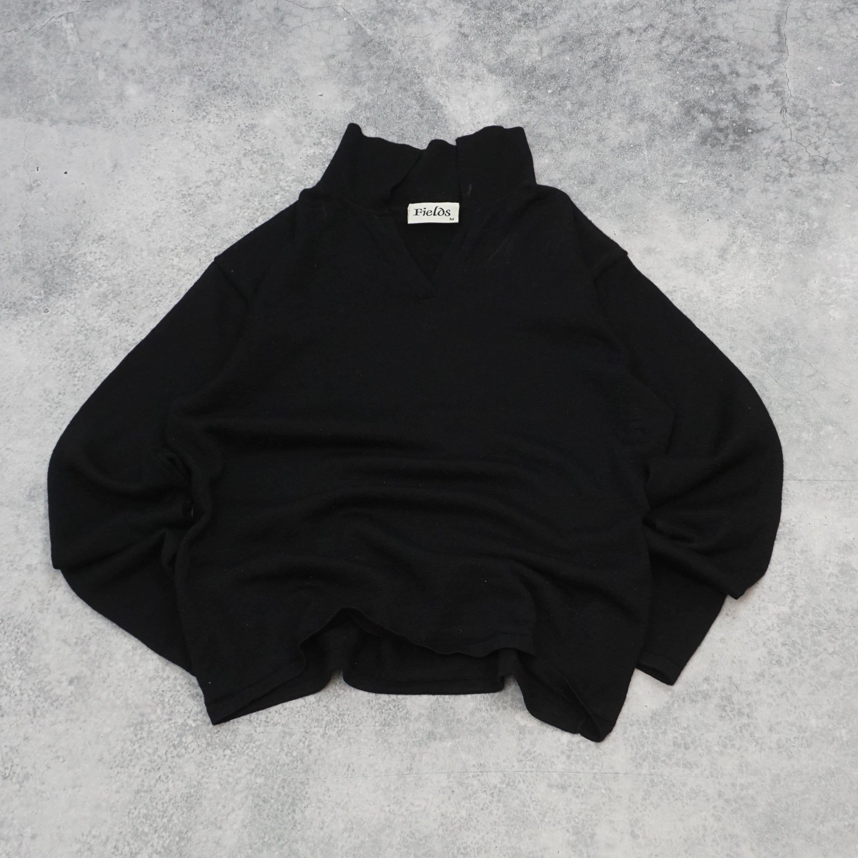Fields Black Cropped Knit