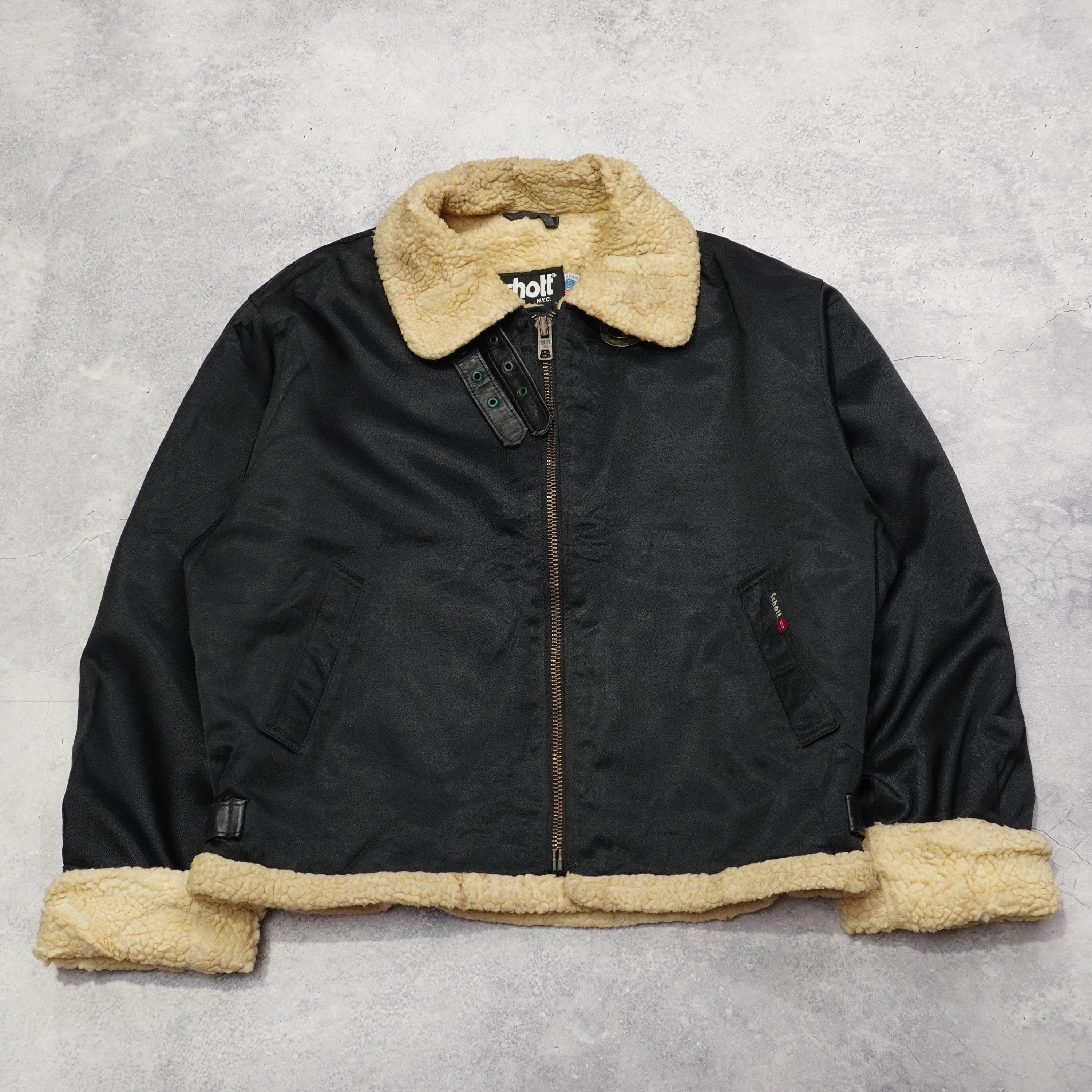 90s Schott Shearling Jacket