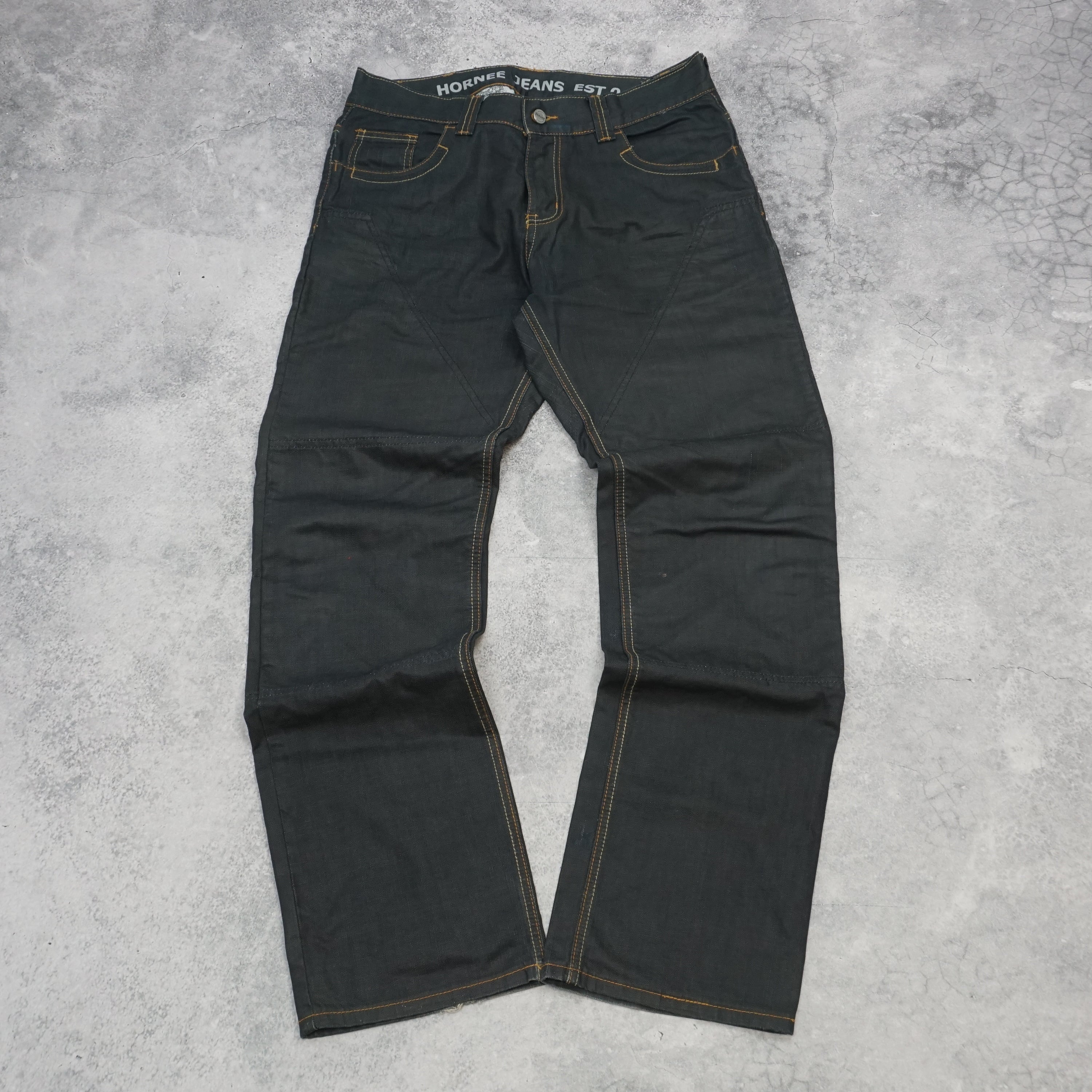 2000s Hornee Jeans Dark Wash Contrast Stitch Jeans