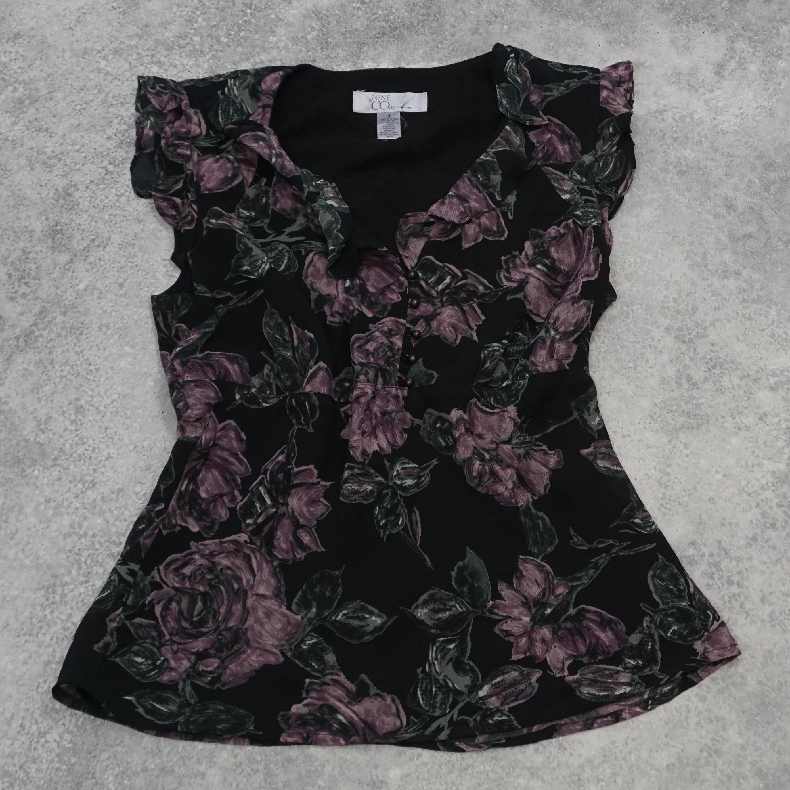 Nine & Co. Floral Print Top