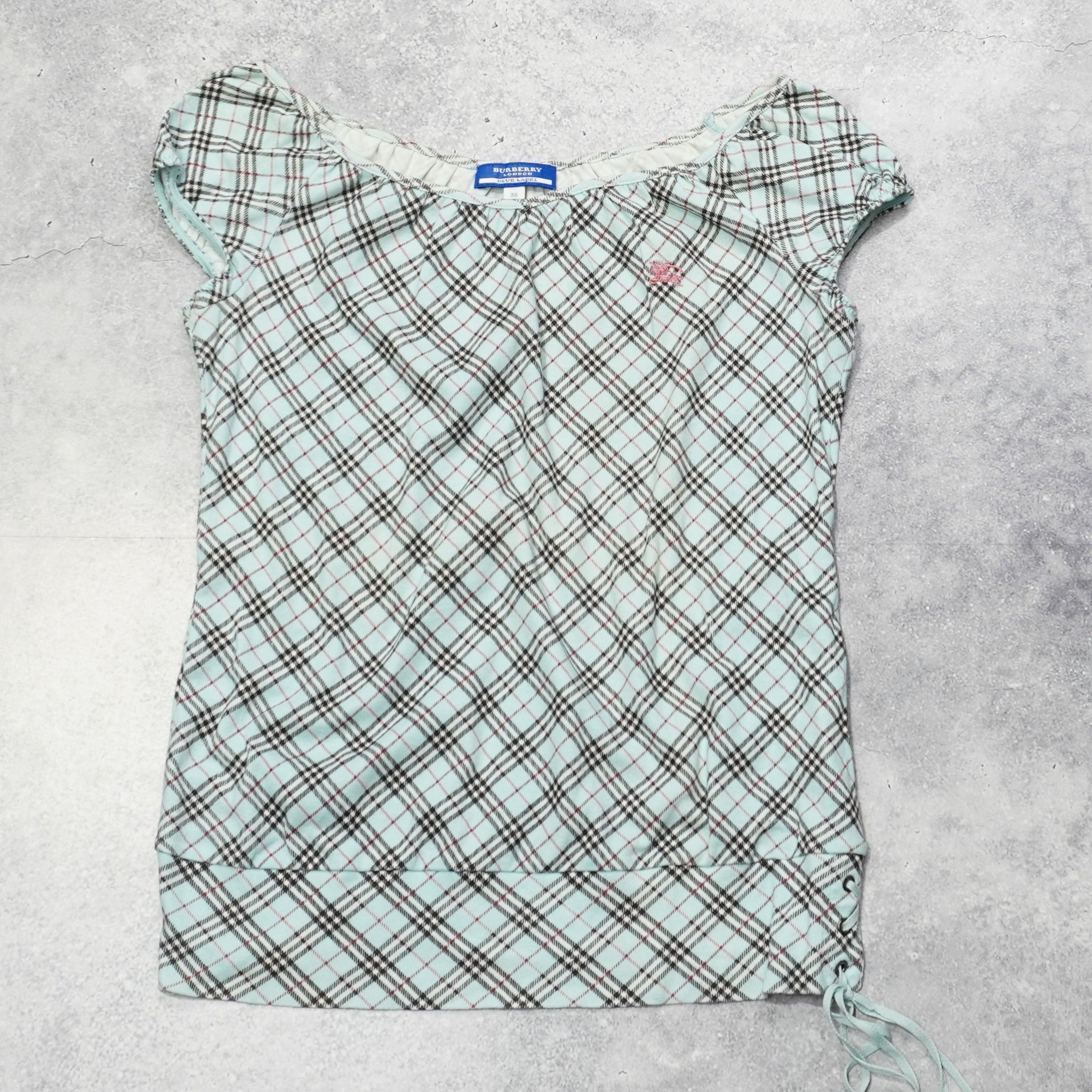2000s Blueberry Nova Check Top