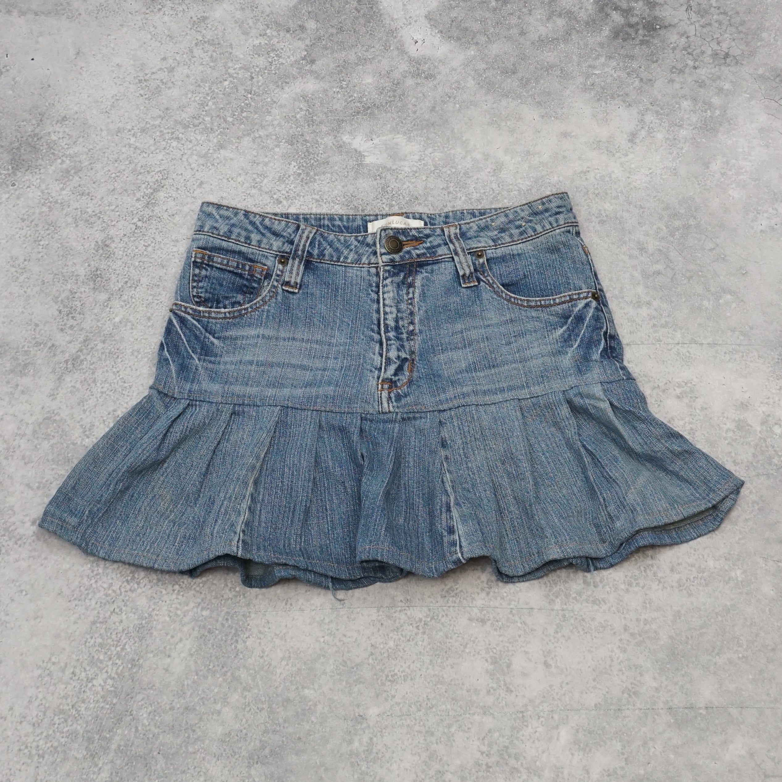 2000s Sunlucas Denim Mini Skirt Mini Skirt