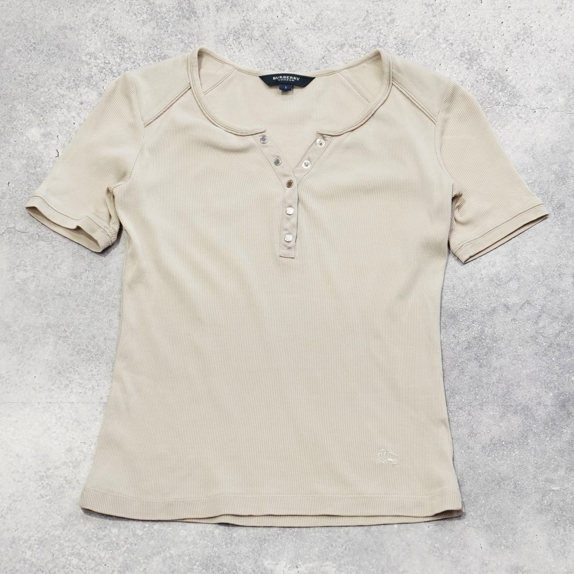 2000s Burberry Henley T-Shirt