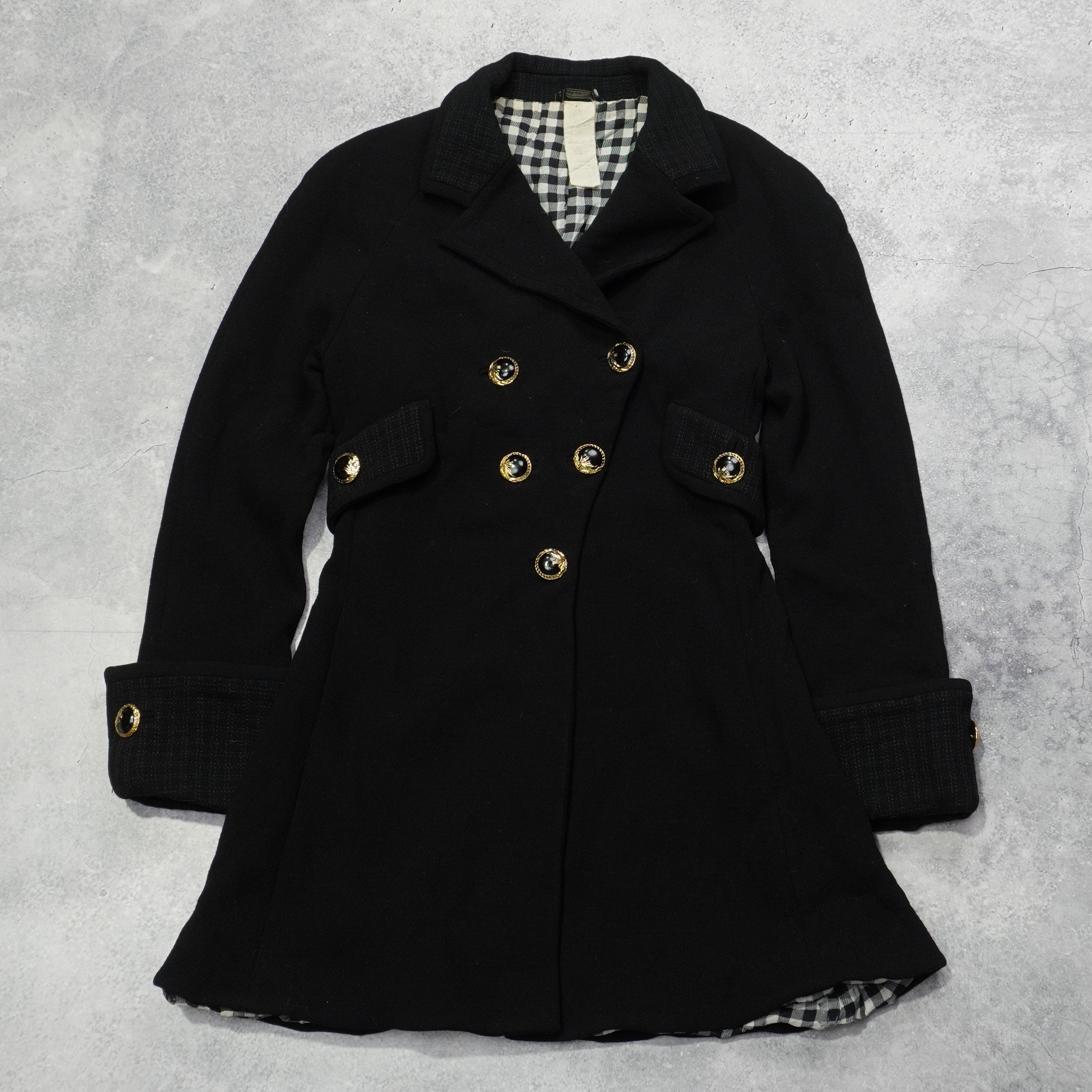 80s Versace Double Breasted Coat