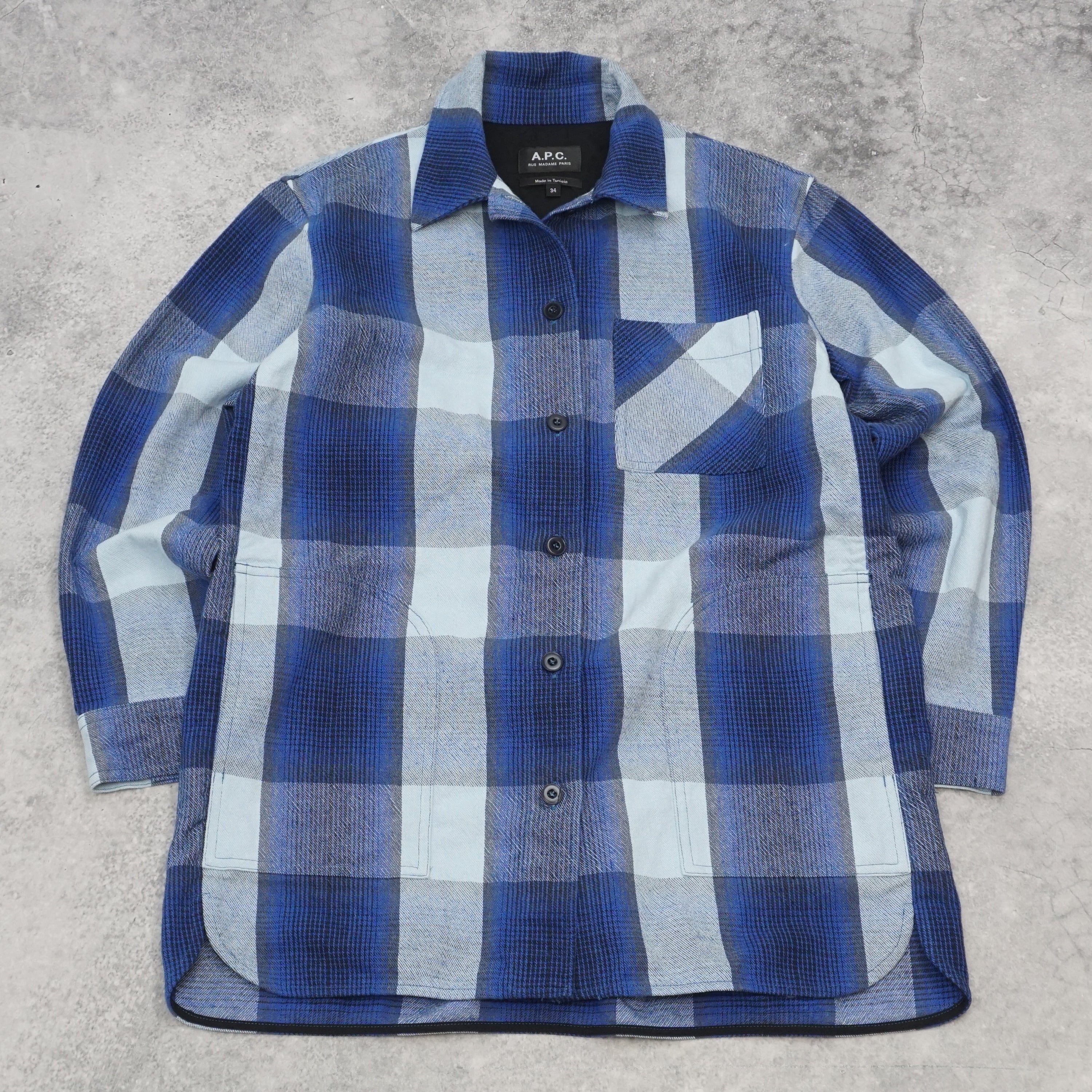 A.P.C. Plaid Button Up Shirt