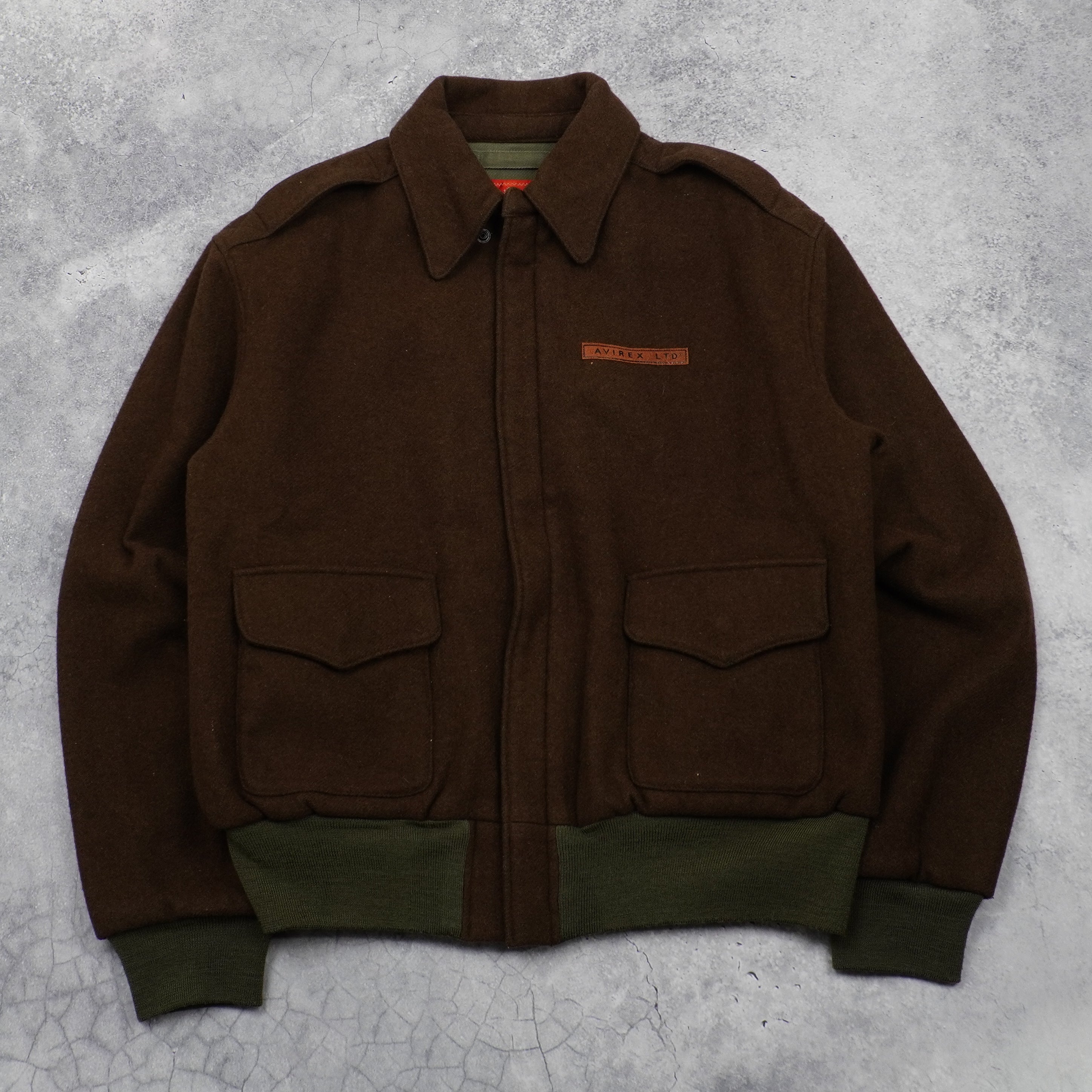 2000s Avirex Wool A-2 Bomber Jacket