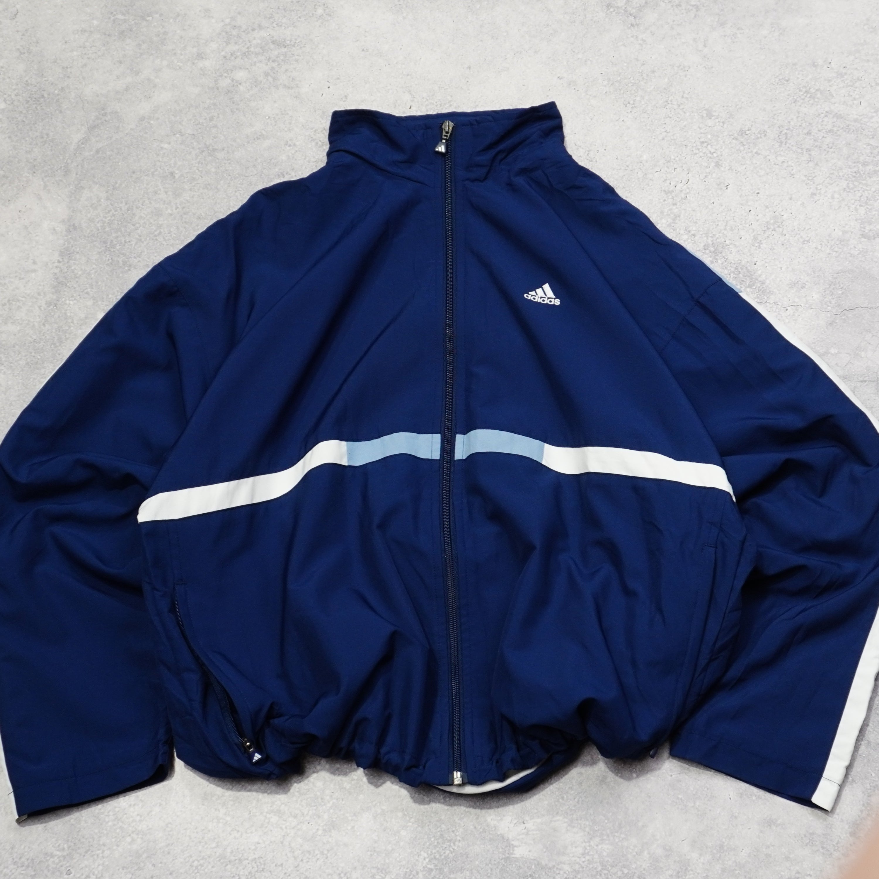 90s Adidas Boxy Fit Cinched Windbreaker