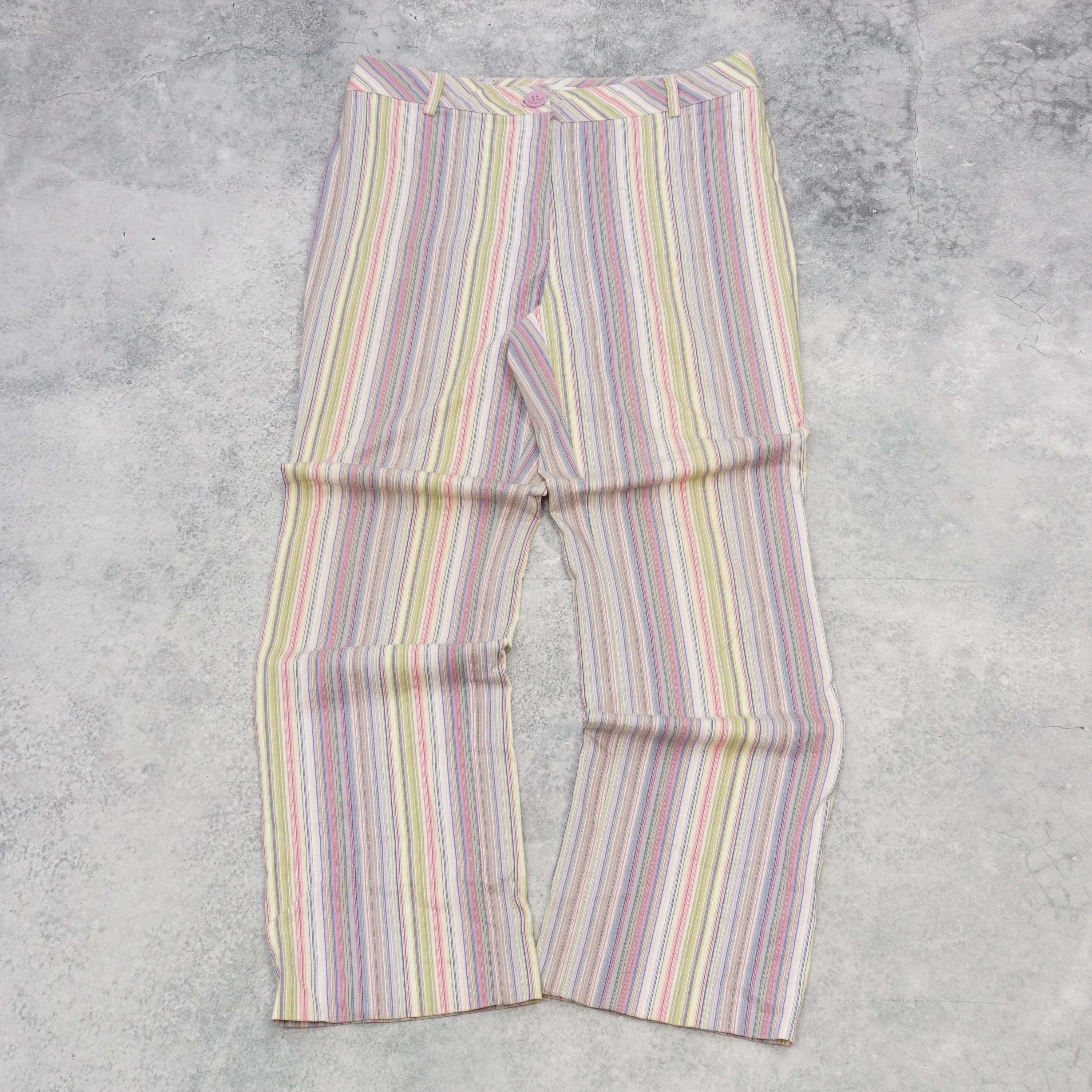 90s Escorpion Striped Pastel Pants