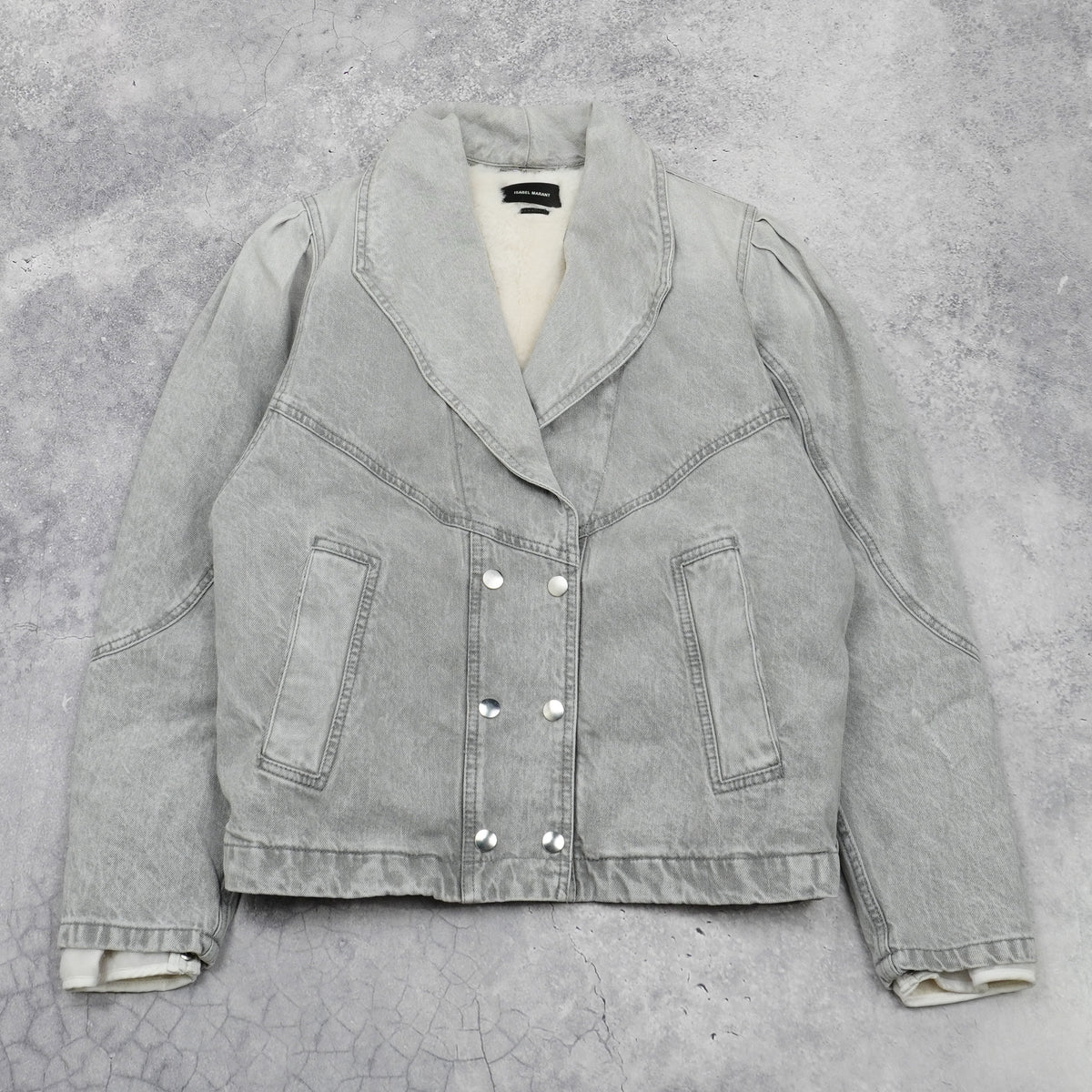 Isabel Marant Fleece Lined Denim Jacket
