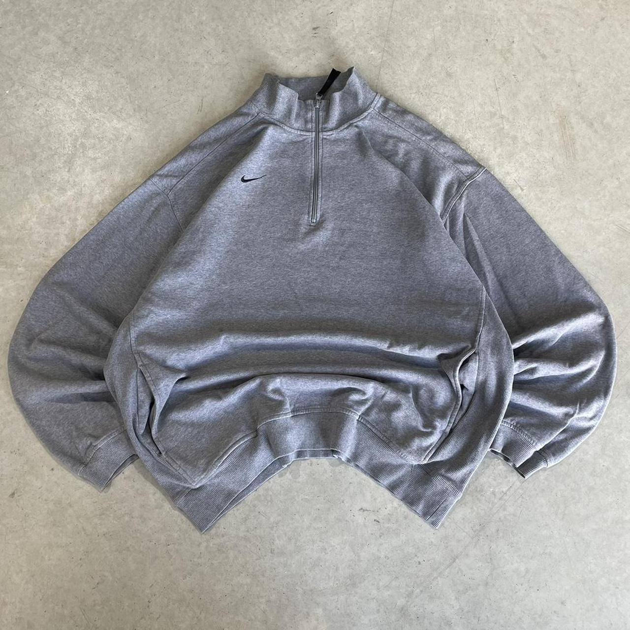2000s Nike Oversized Quarter Zip Sweater