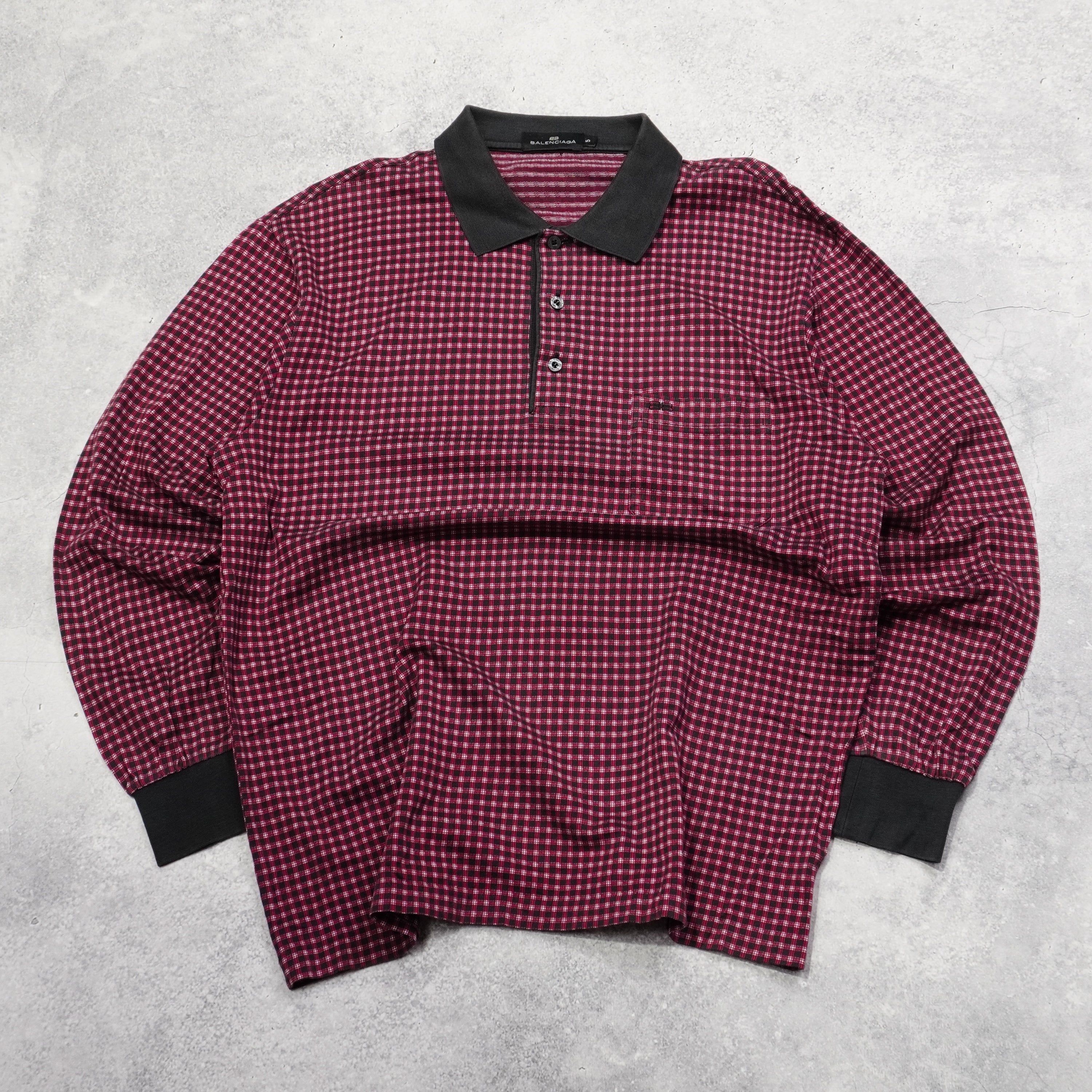 2000s Balenciaga Long Sleeve Polo