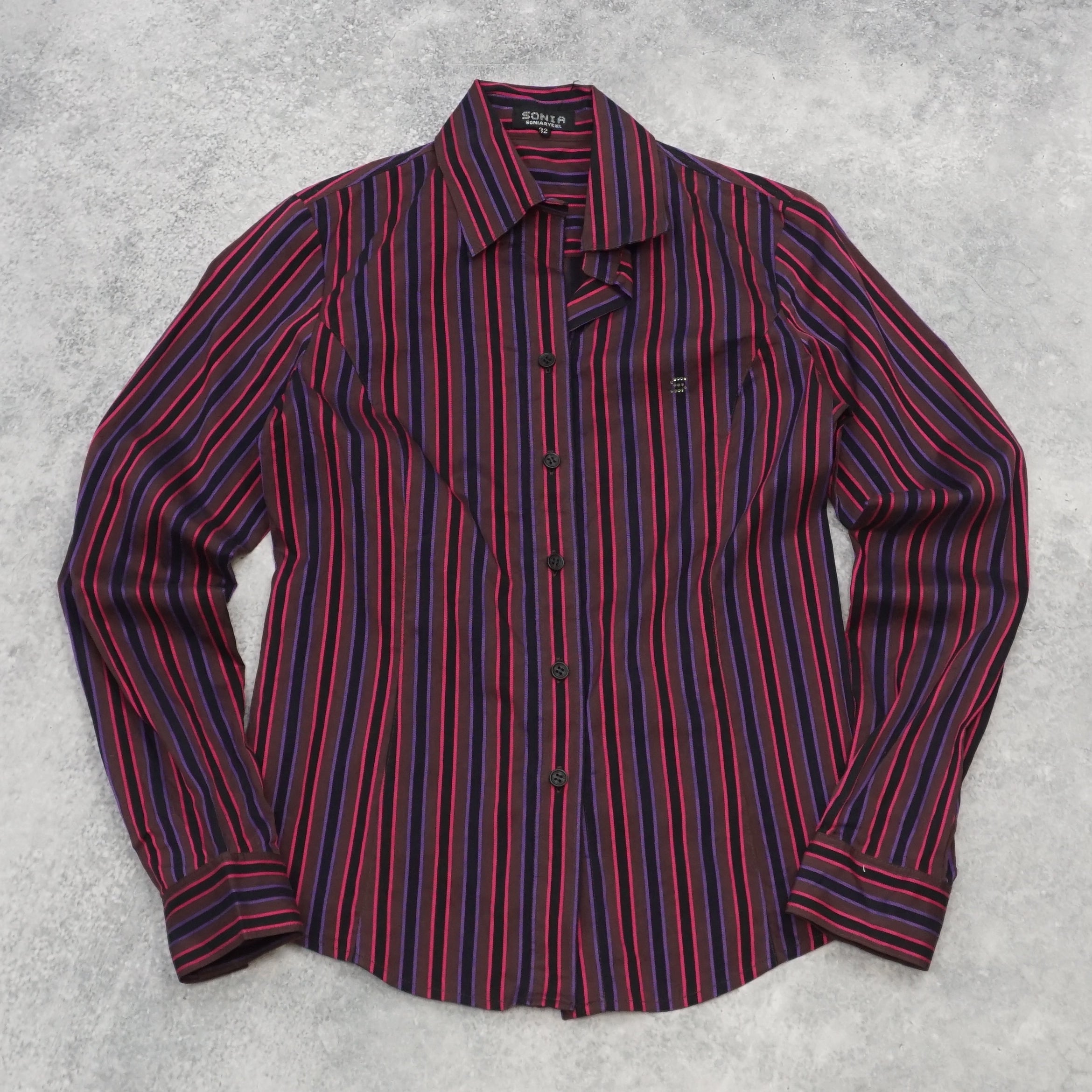 2000s Sonia Rykiel Striped Button Up