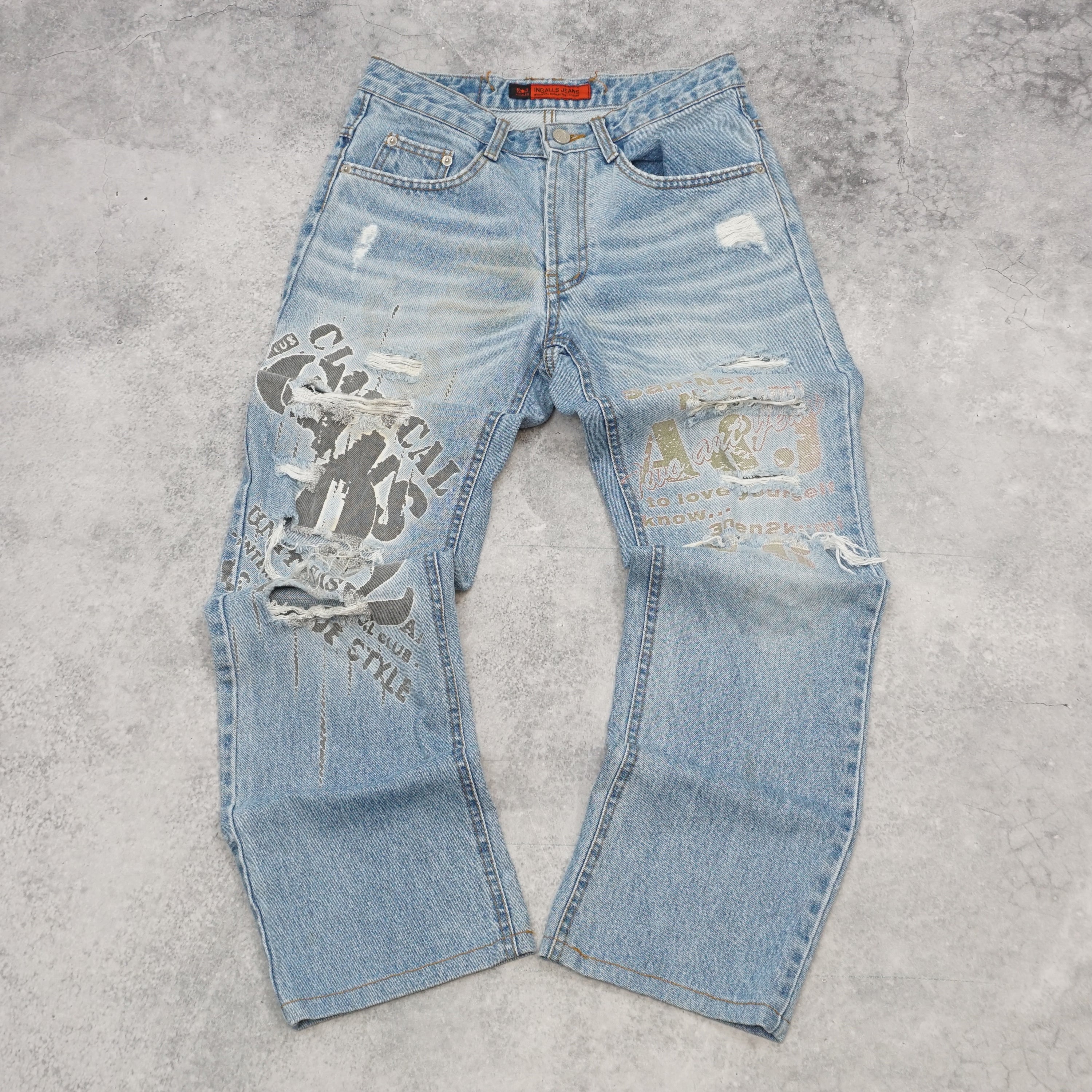 Ingalls Distressed Graphic Jeans