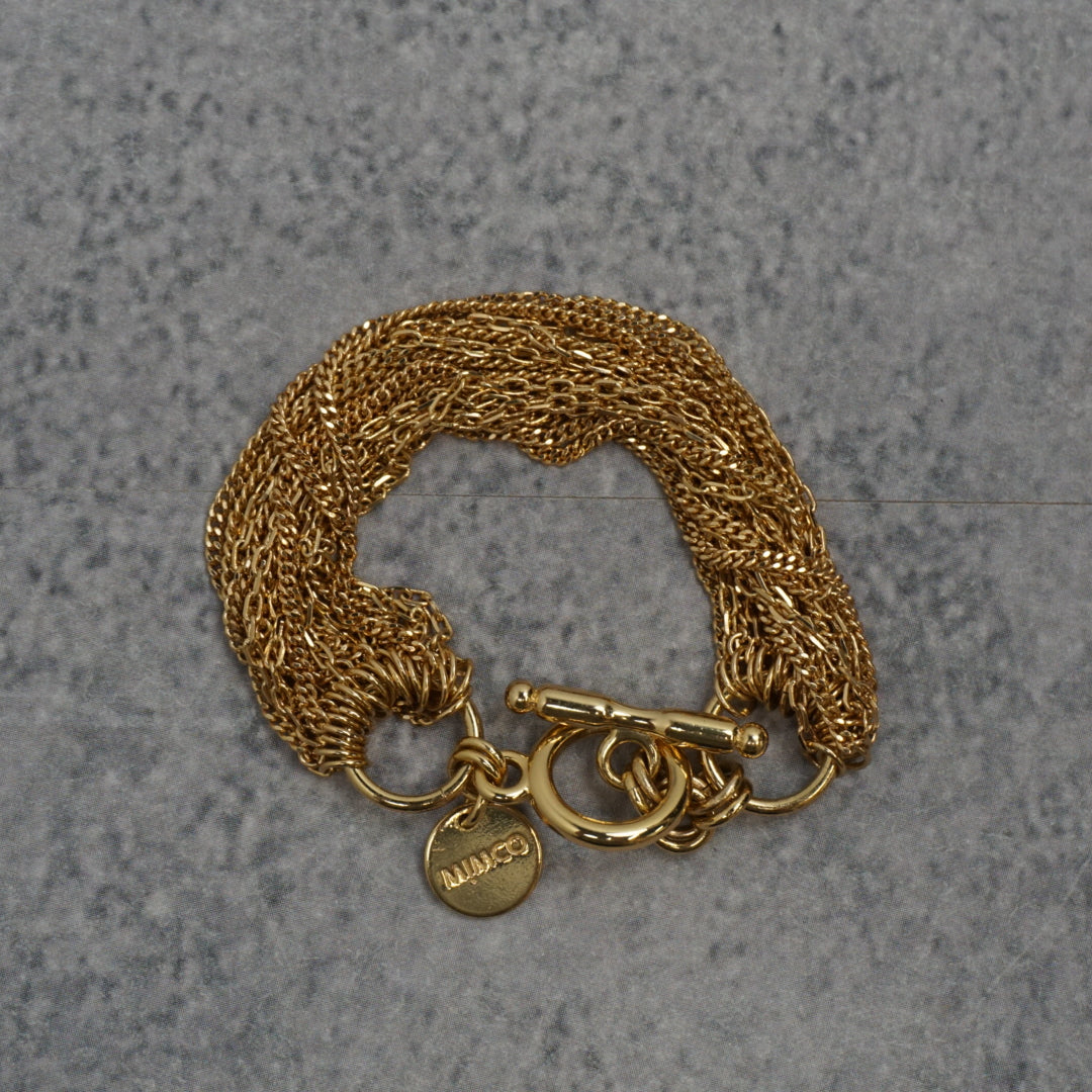 Mimco Multi Chain Toggle Bracelet