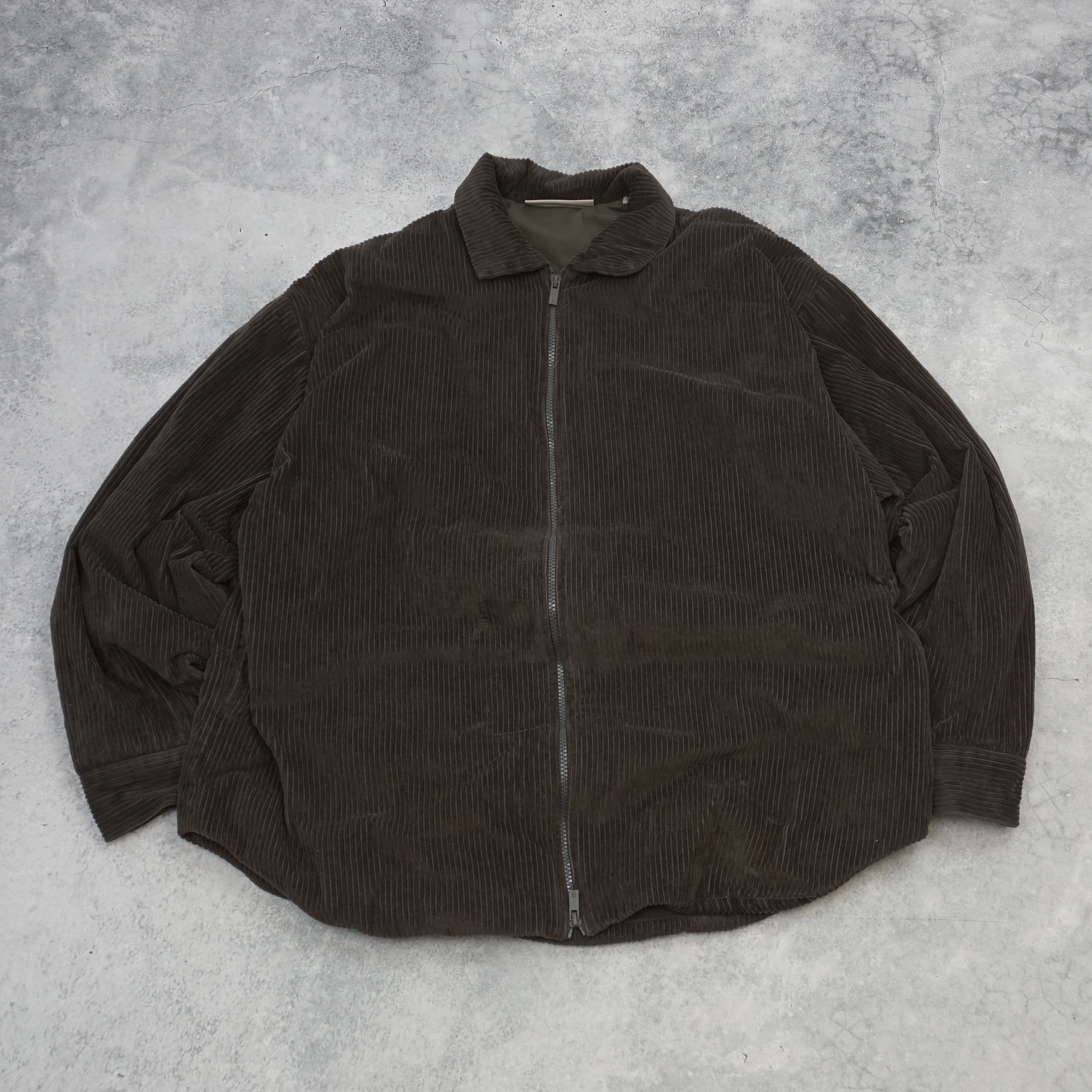 Essentials Corduroy Fabric Zip Up