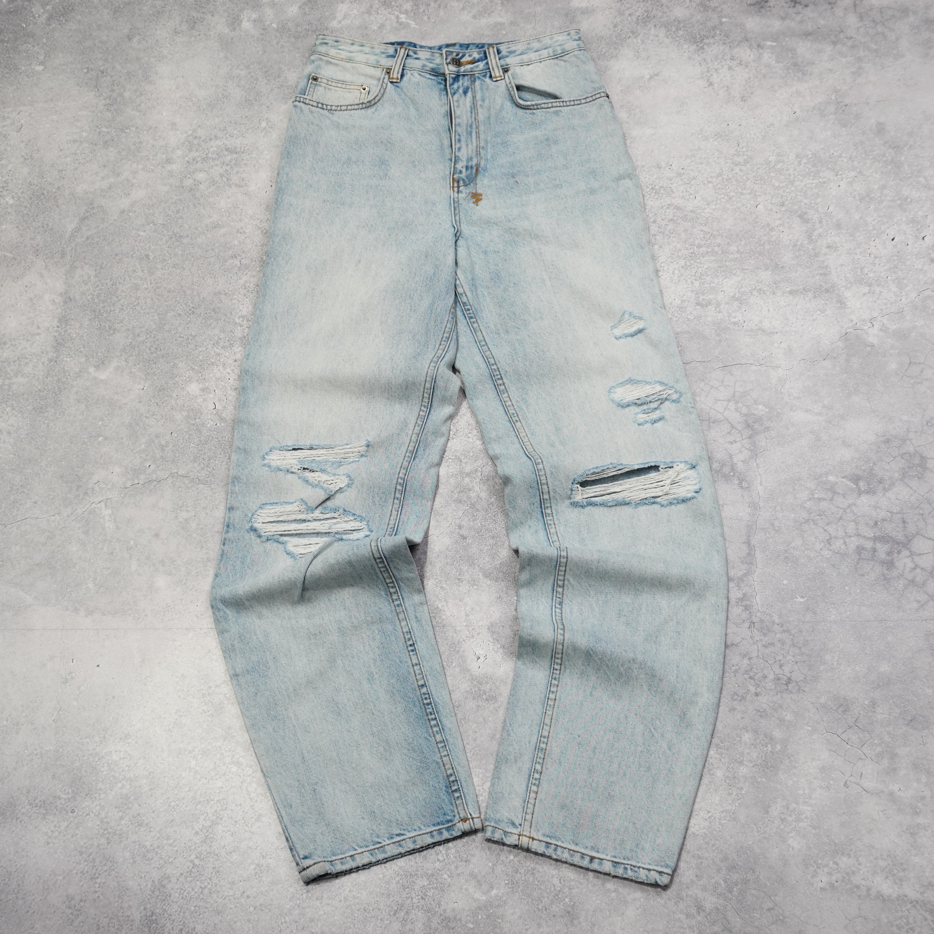 Tsubi Distressed High Rise Jeans