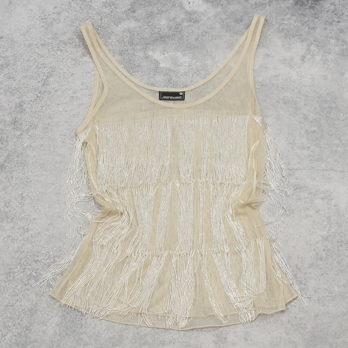 Jeanswest Beaded Waterfall Top