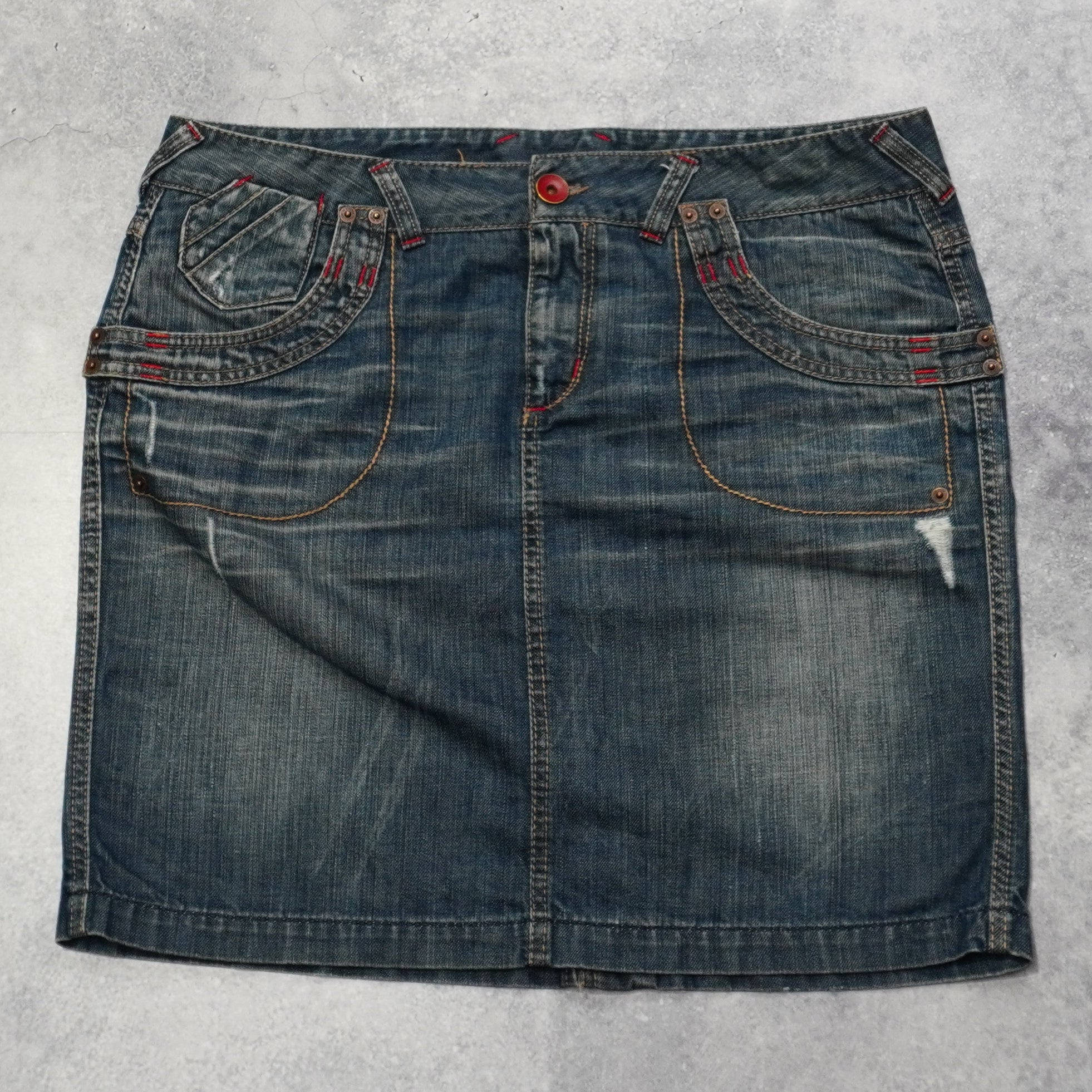 2000s United Colors Of Benetton Denim Skirt