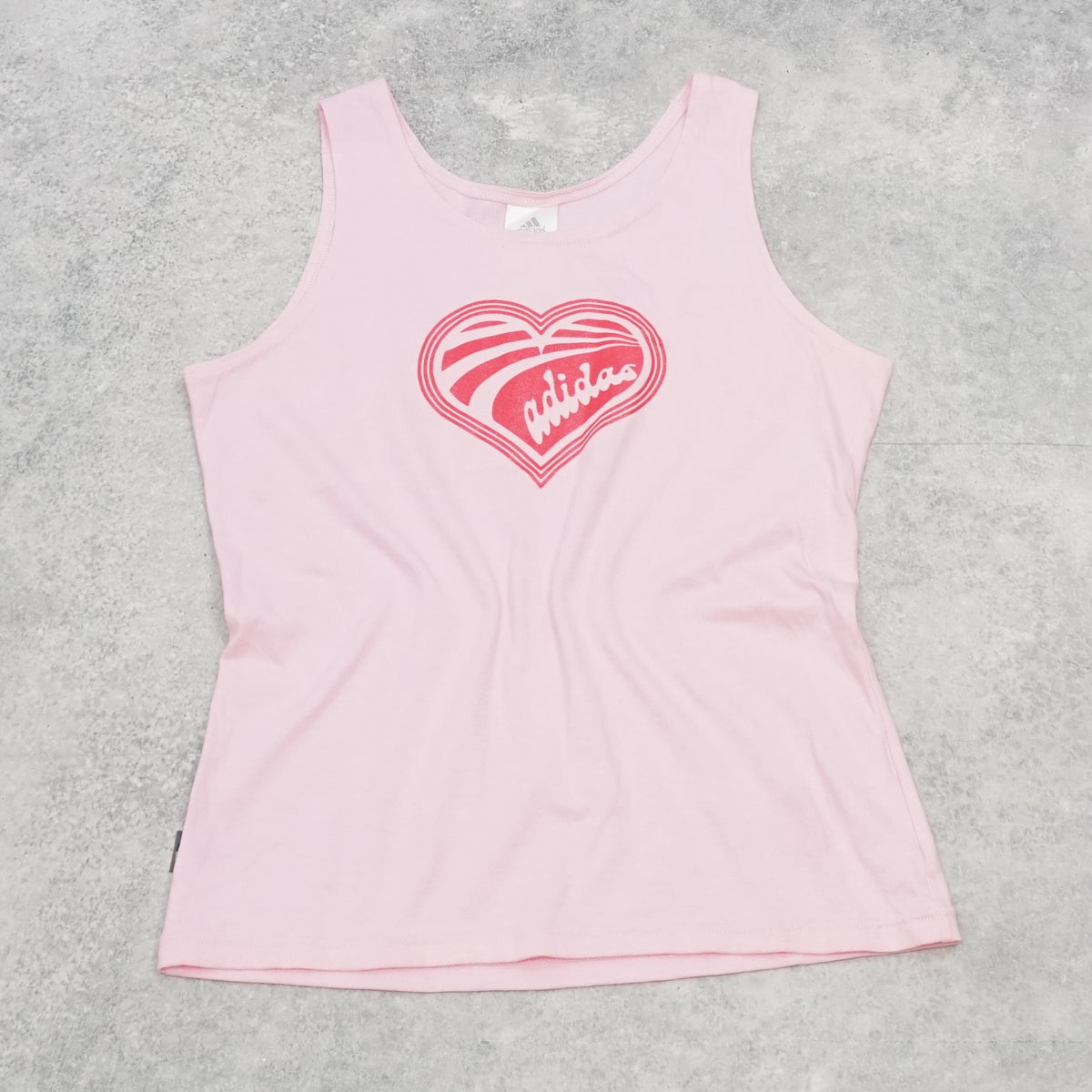 2000s Adidas Heart Graphic Tank Top