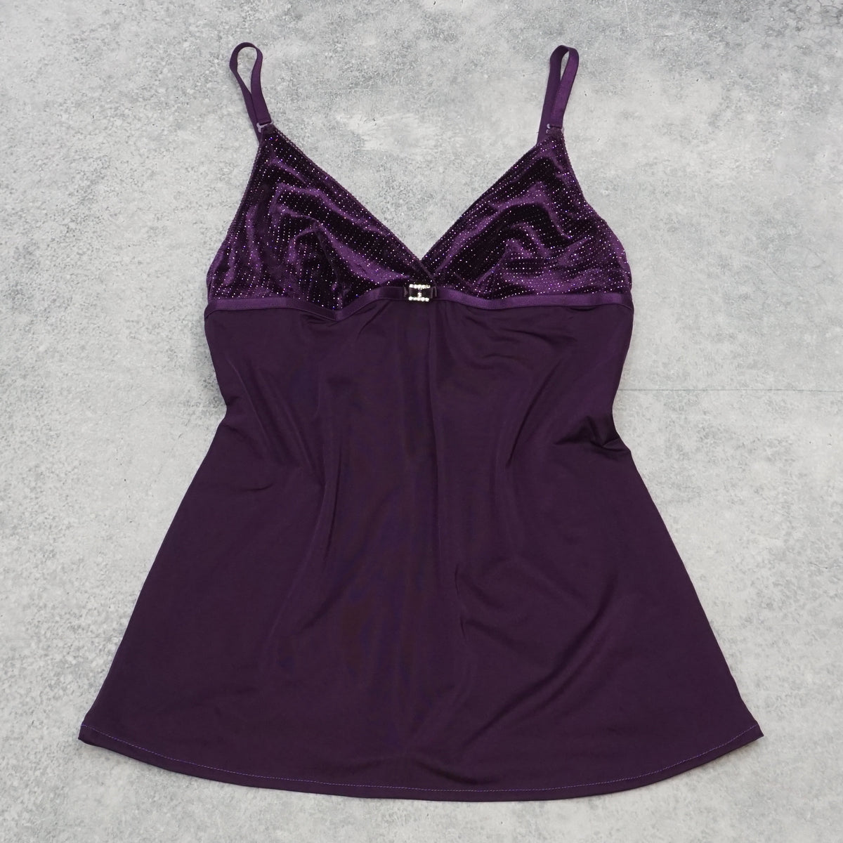 2000s The Day Embellished Satin Cami Top