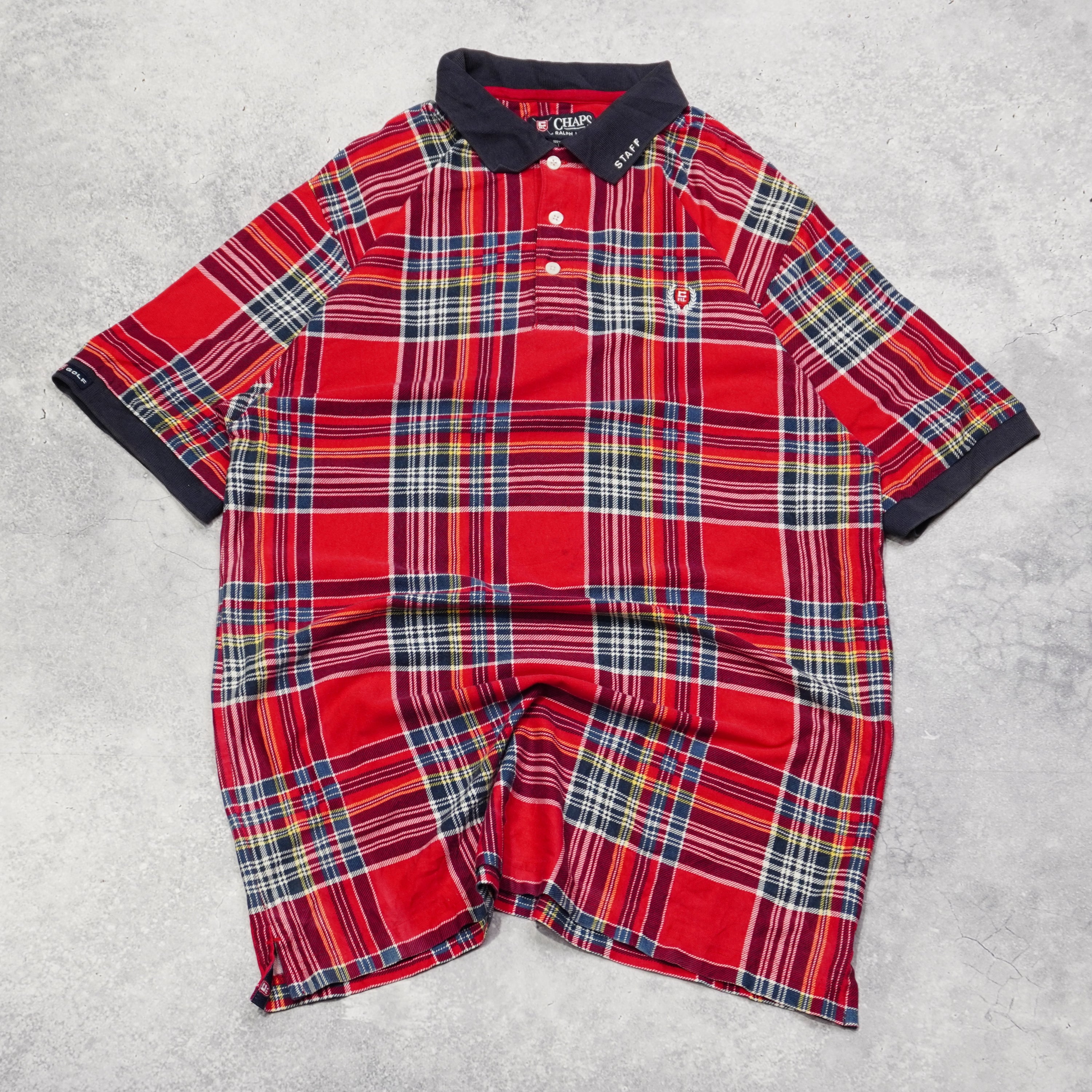 Chaps Plaid Casual Button Up