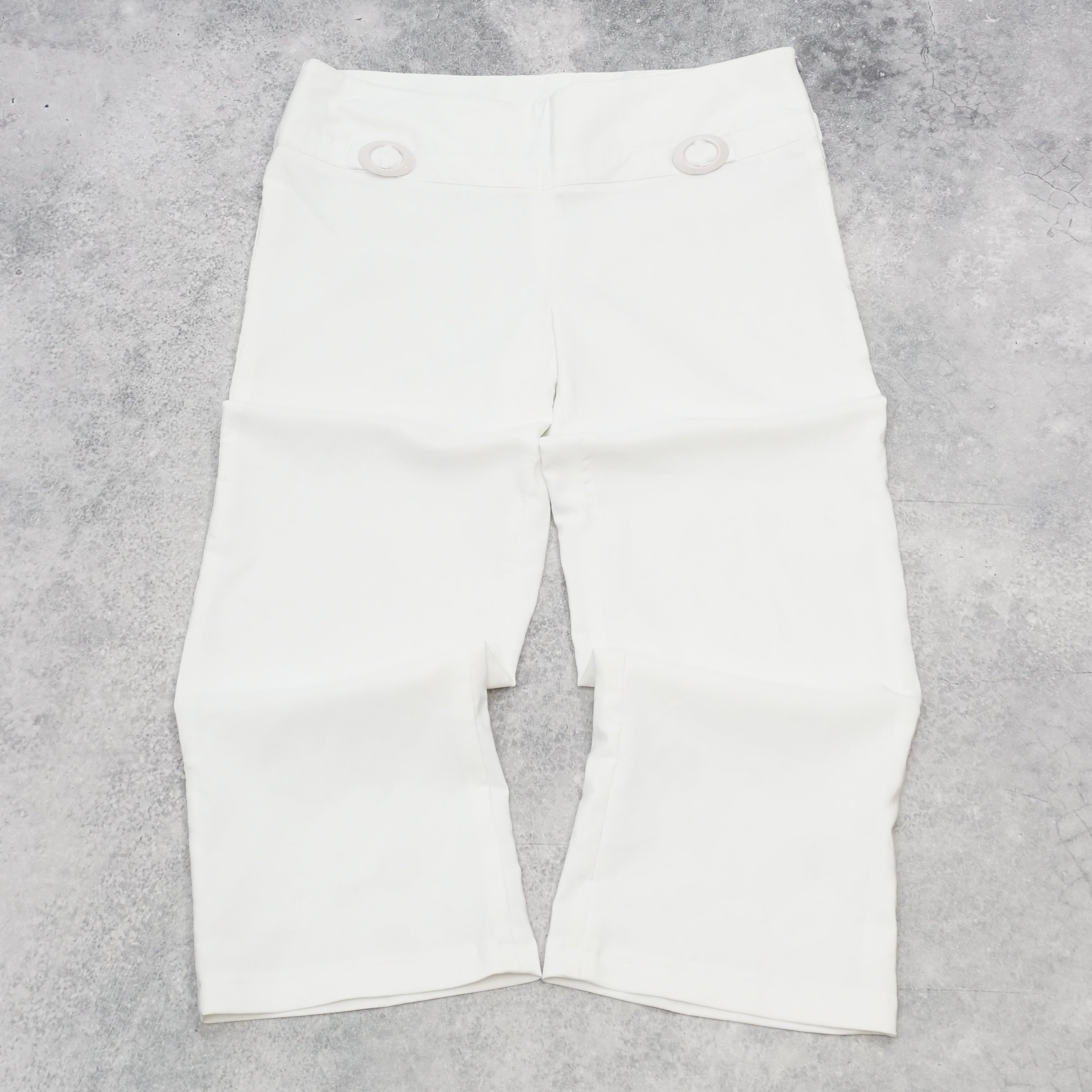 2000s Miss Cherry Tailored Button Detail Capri Pants