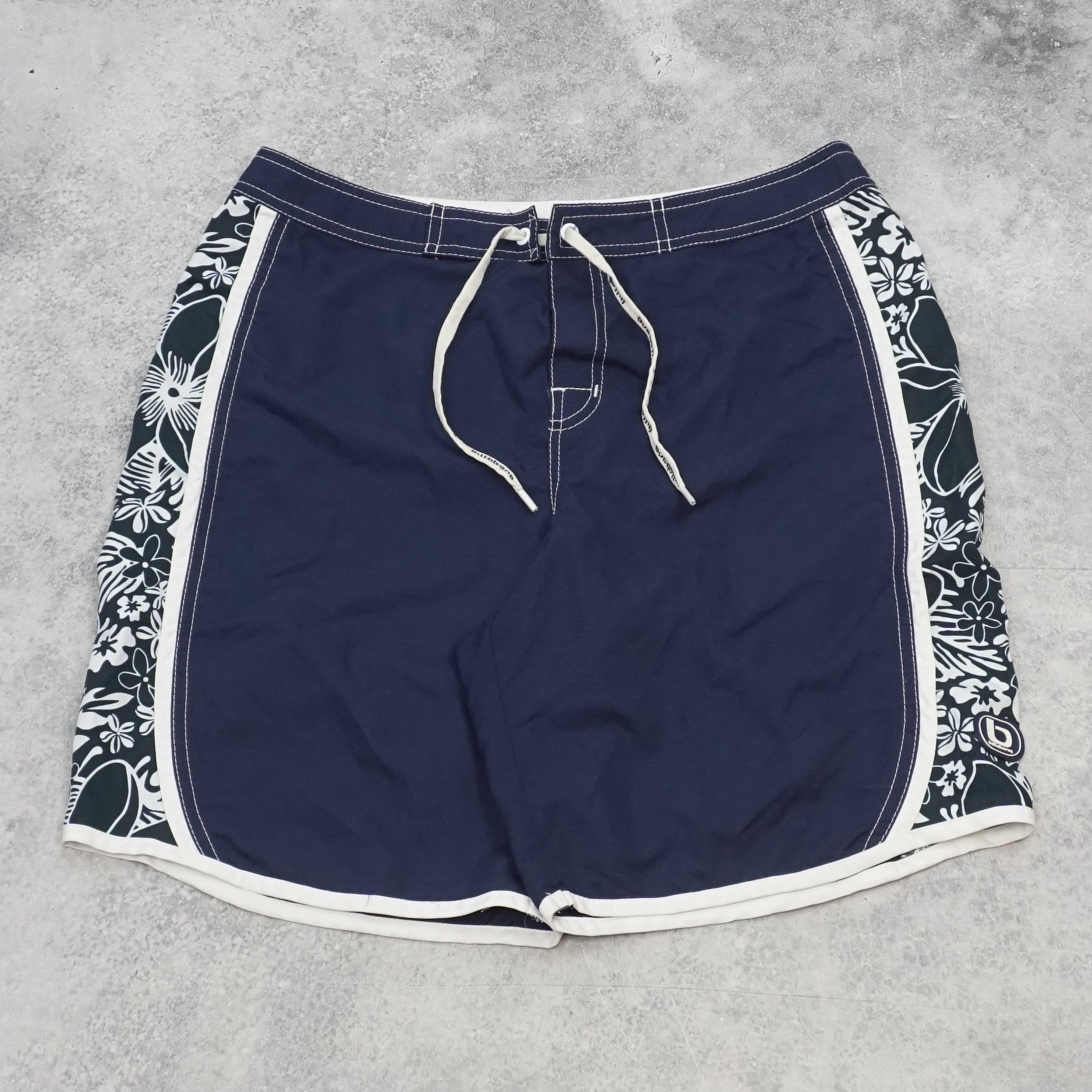 2000s Billabong Floral Side Panel Board Shorts