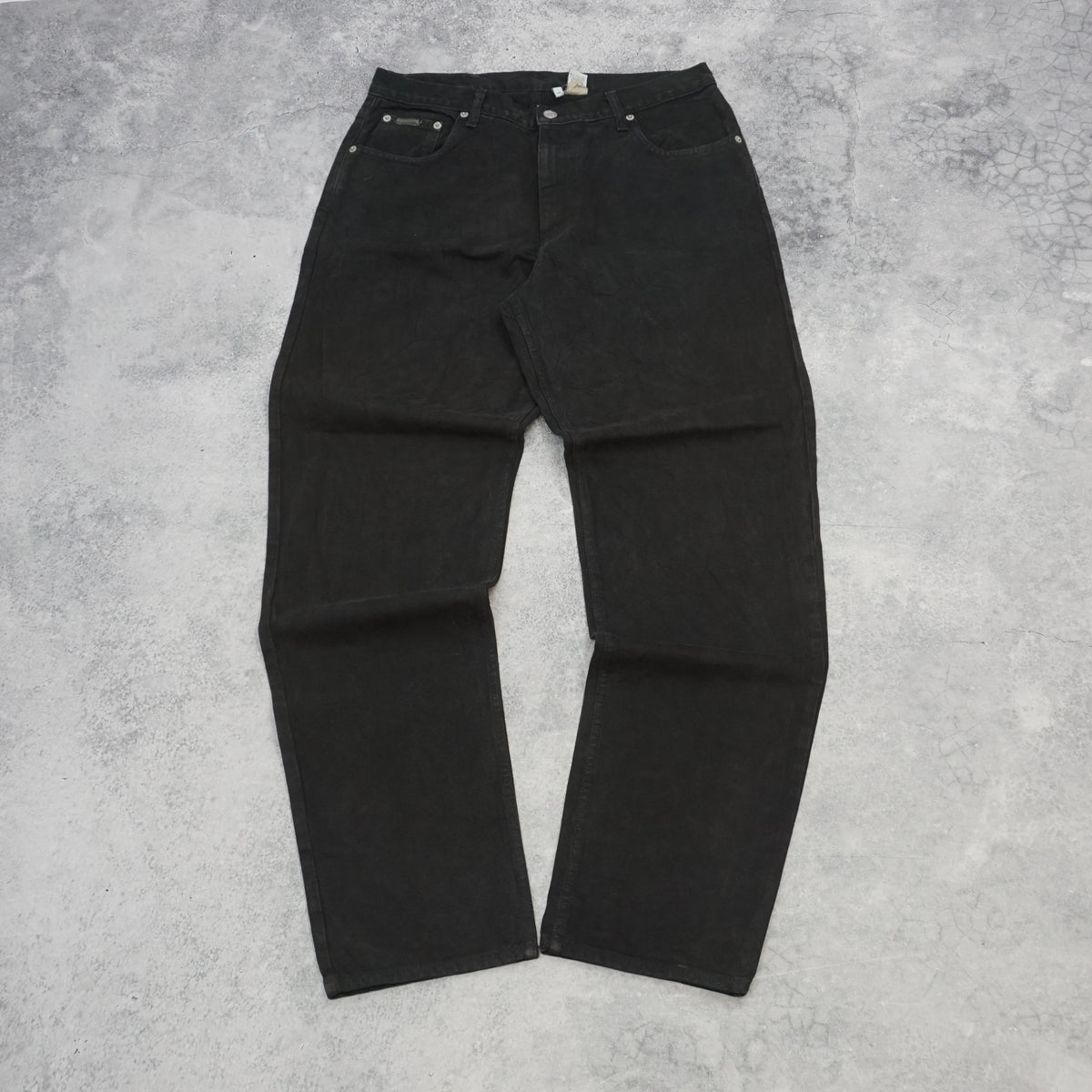 90s Calvin Klein Black Straight Jeans