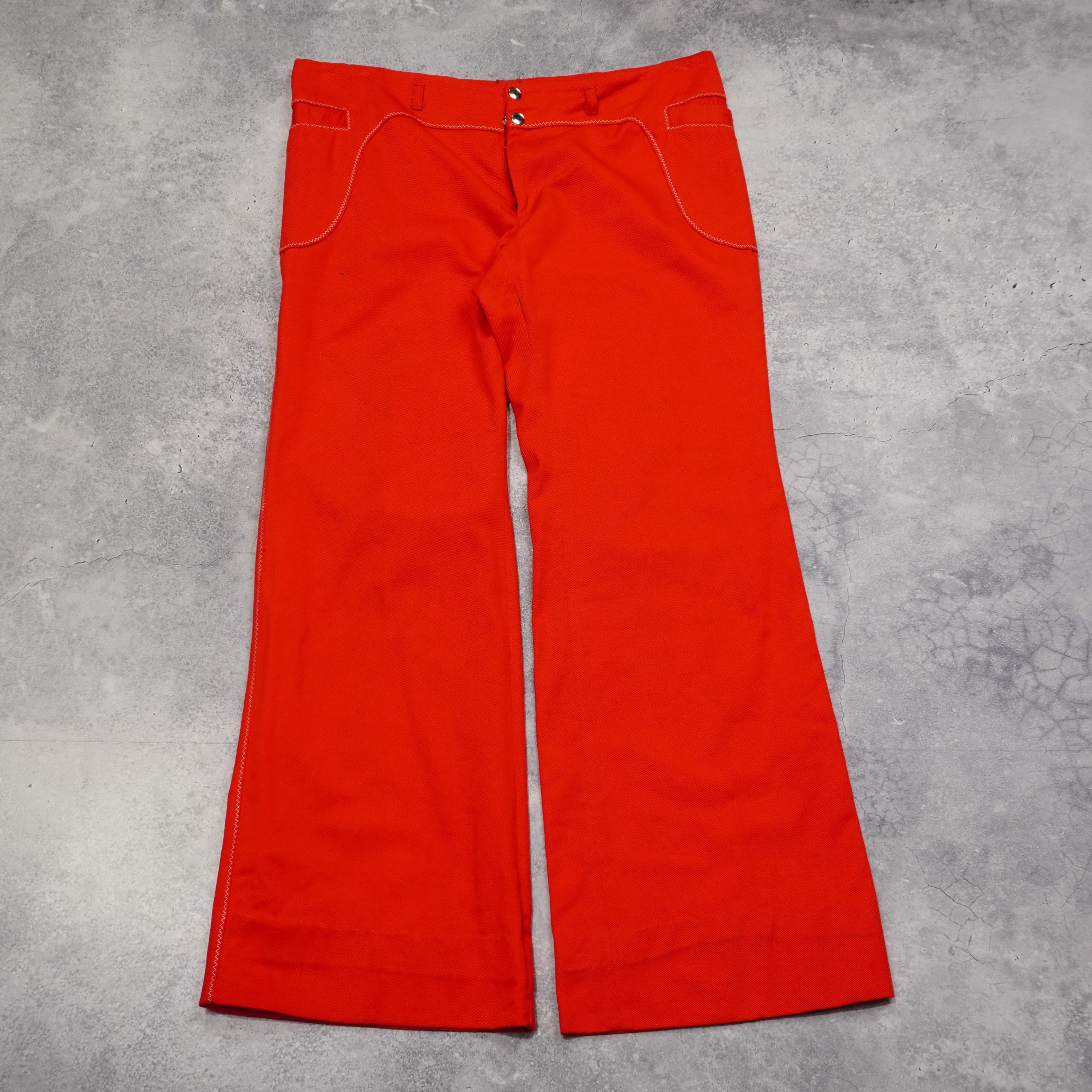 70s Simpson Cotton Flared Pants