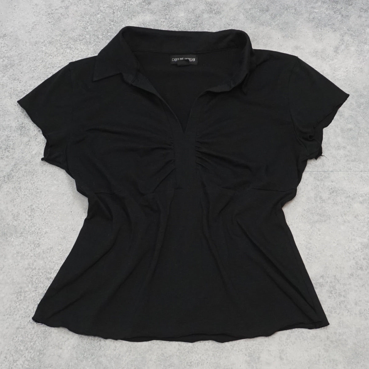 2000s Caroline Morgan Collared Top