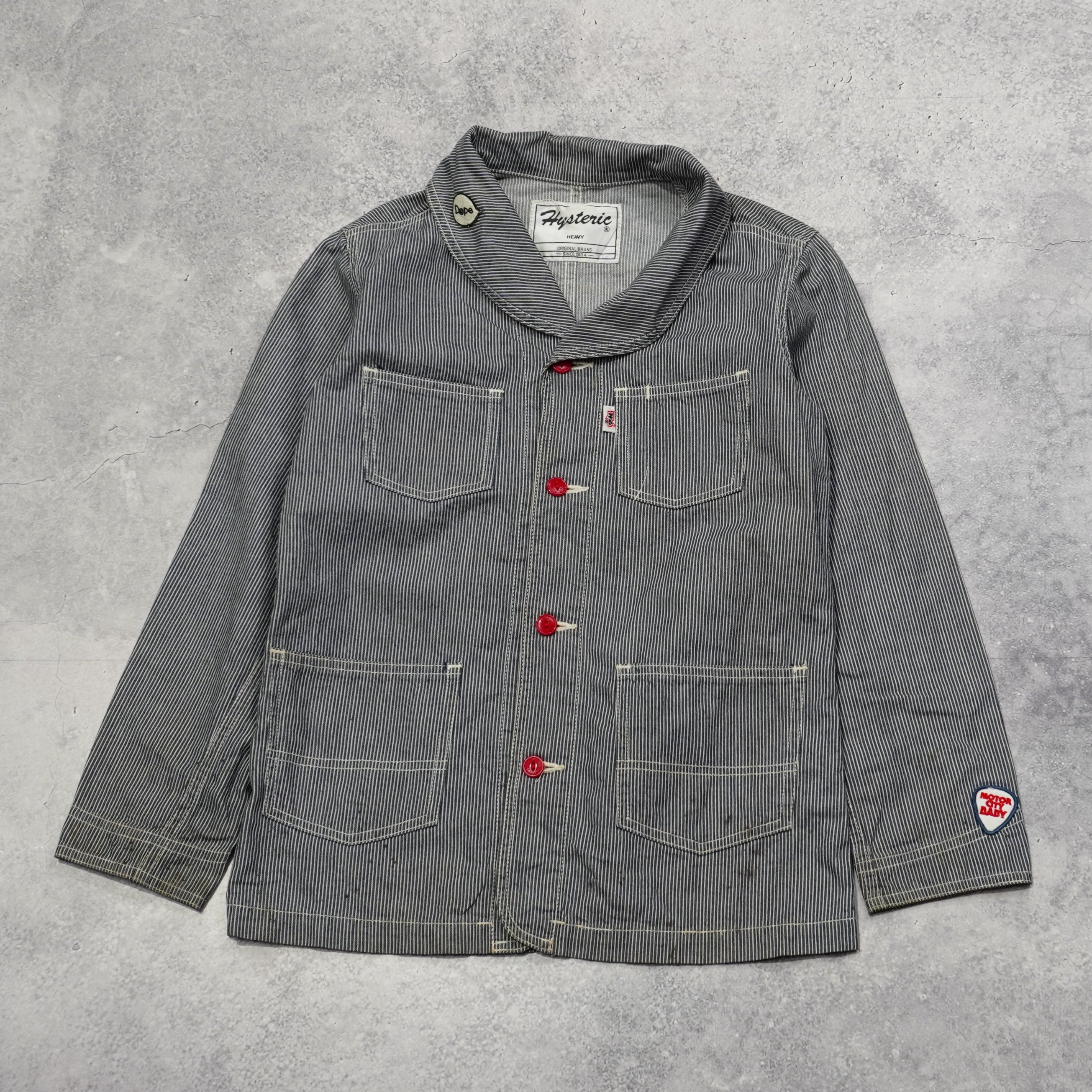 2000s Hysteric Glamour Striped Work Jacket