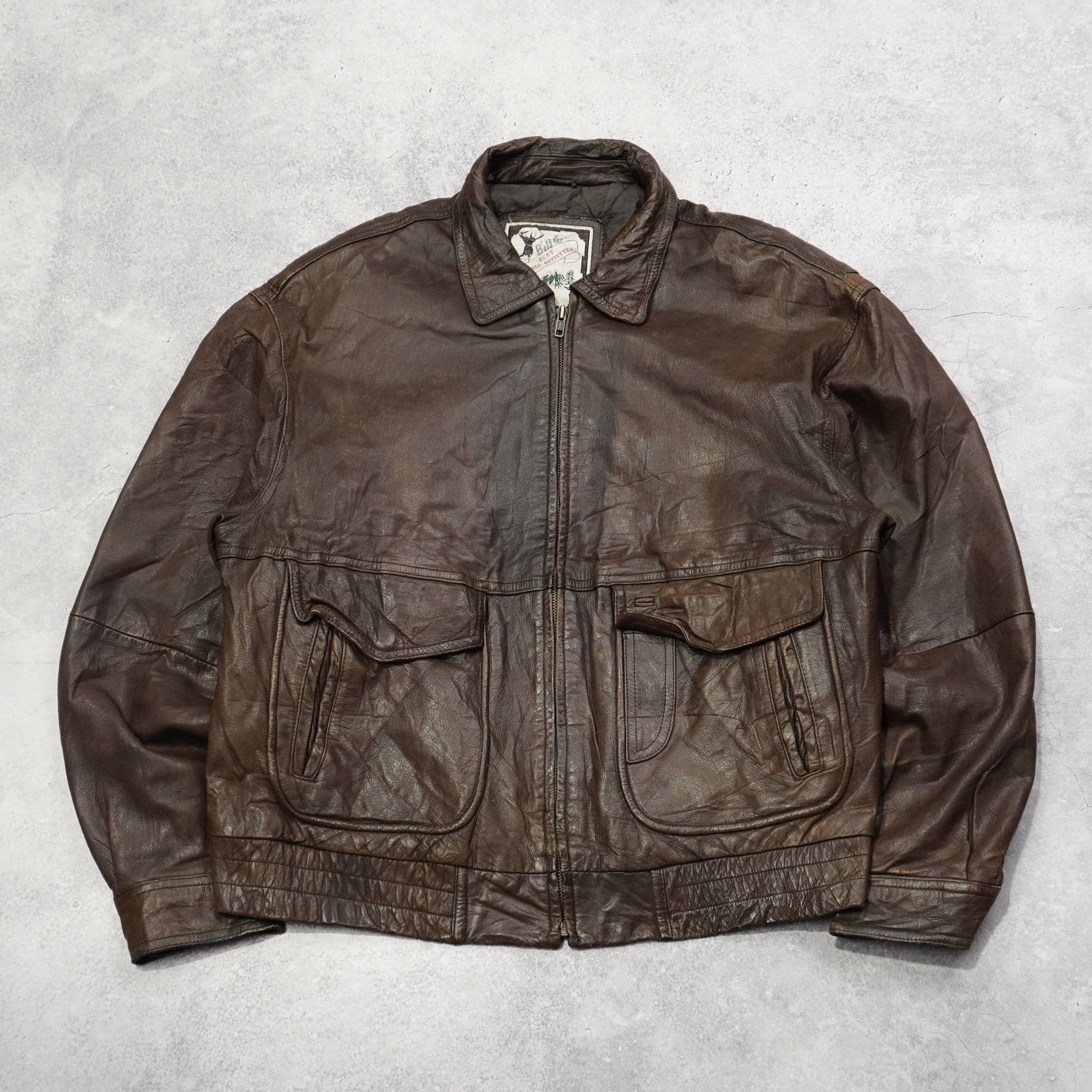90s Luis Alvear Leather Jacket