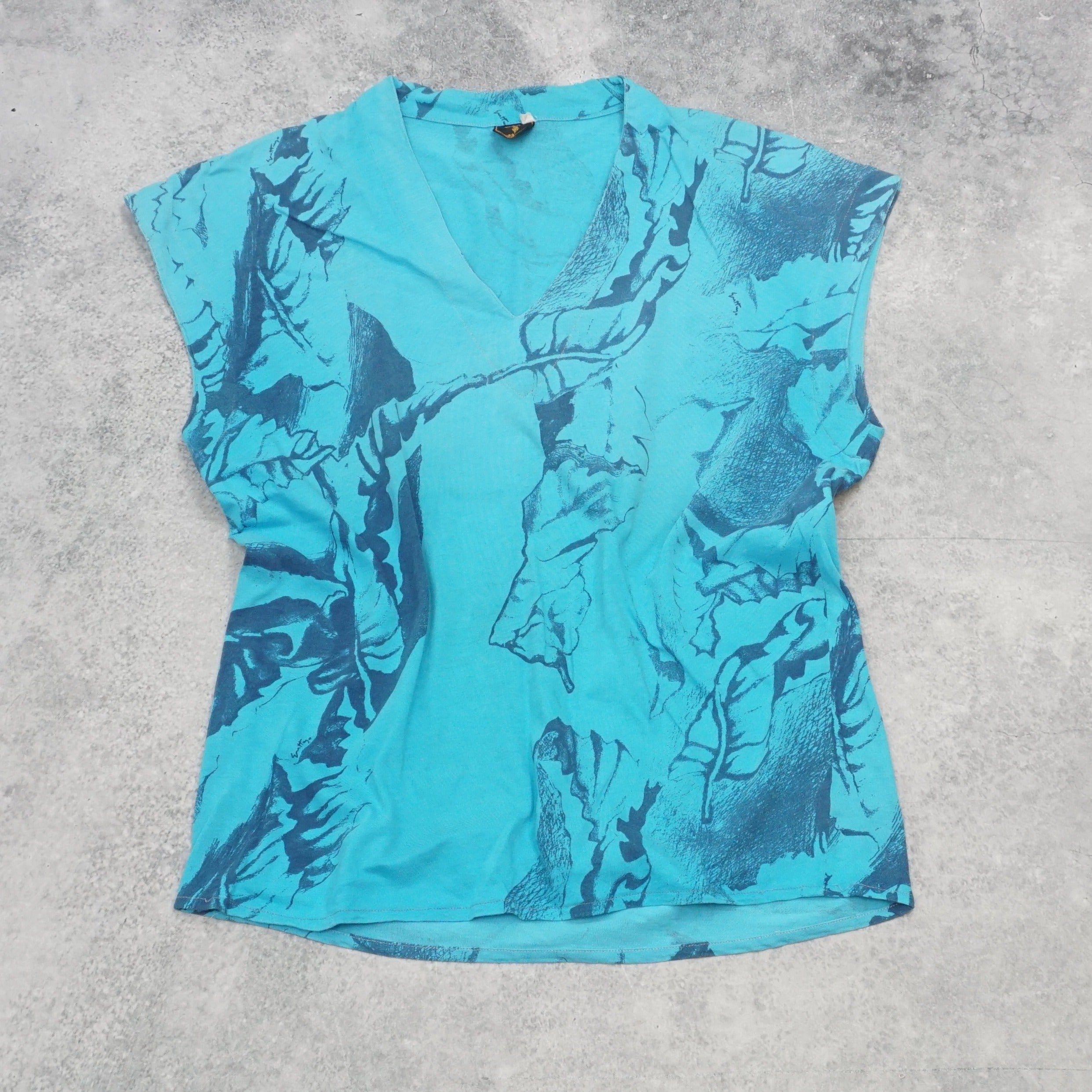 90s Trussardi Graphic Pattern Top