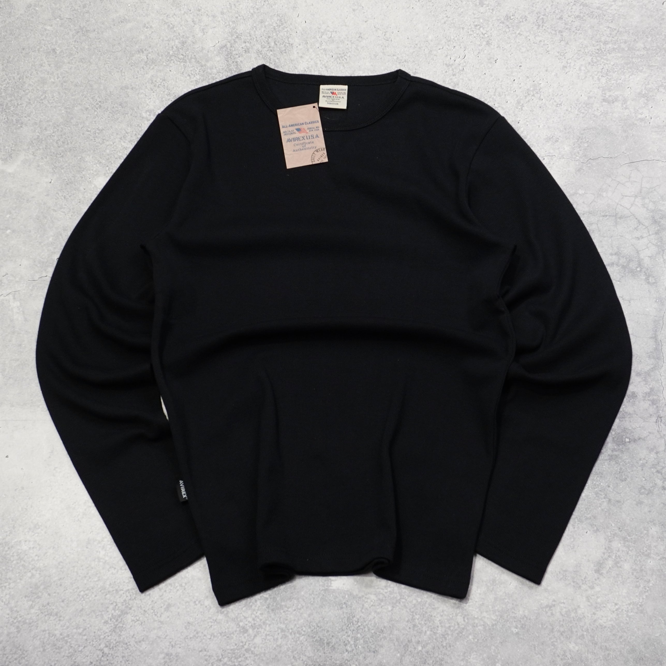 Avirex Ribbed Long Sleeve T-Shirt
