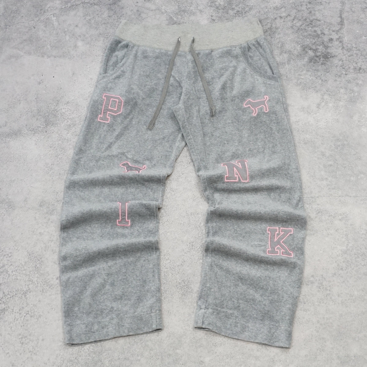2000s Pink Victoria's Secret Collegiate Graphic Sweatpants