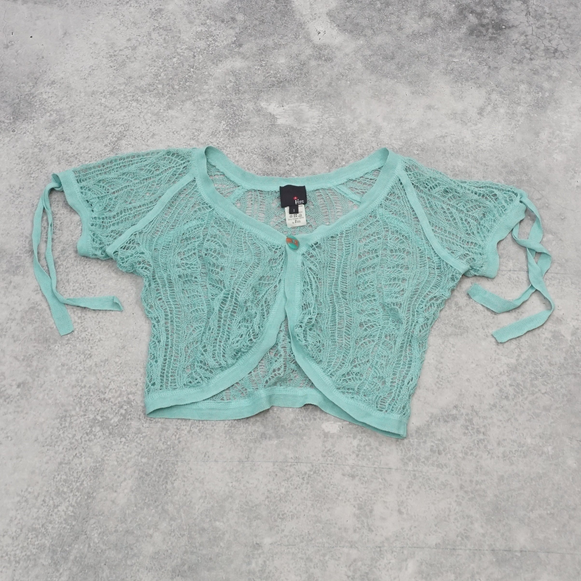 2000s Isis Lace Cropped Top Knit