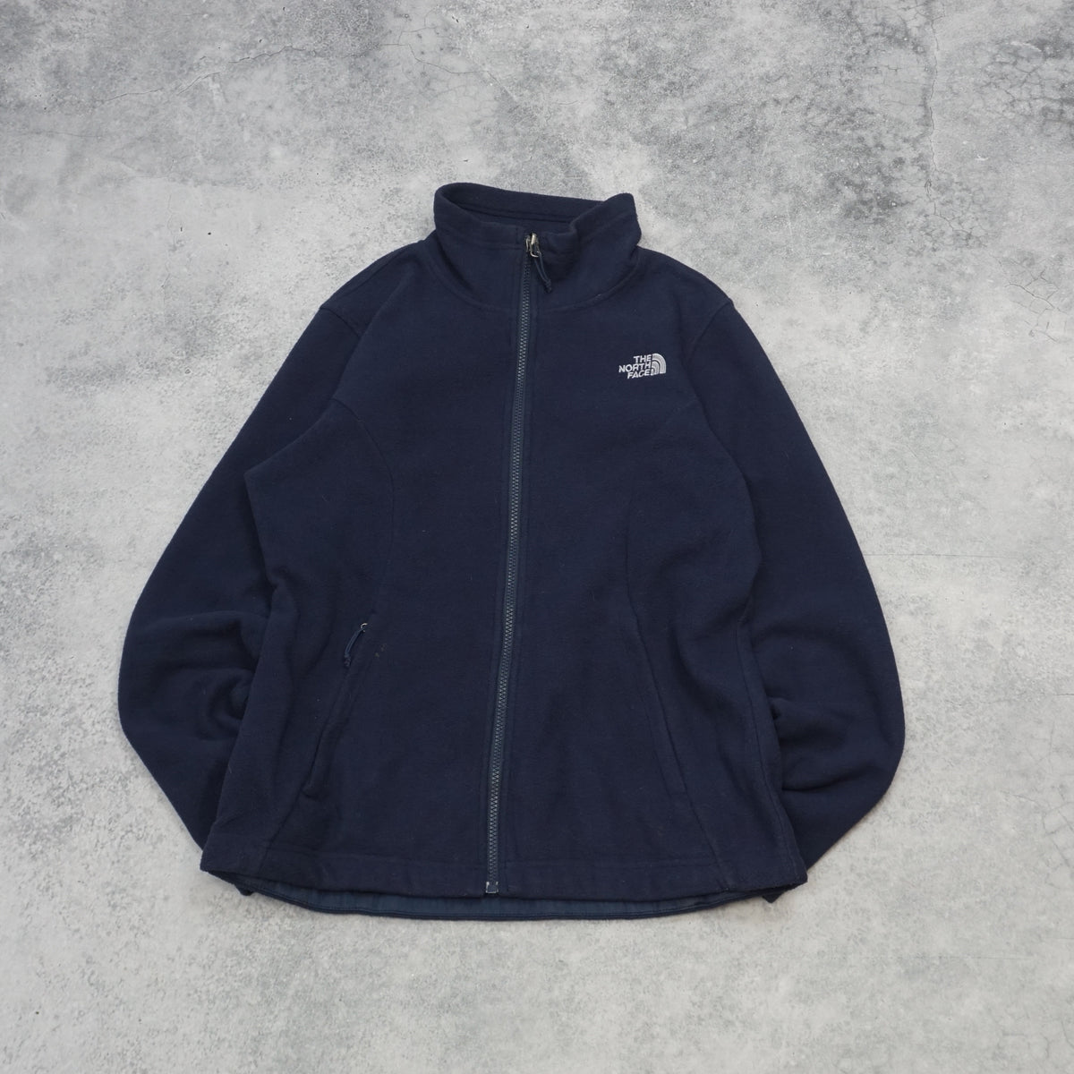 2000s The North Face Navy Zip Up Fleece