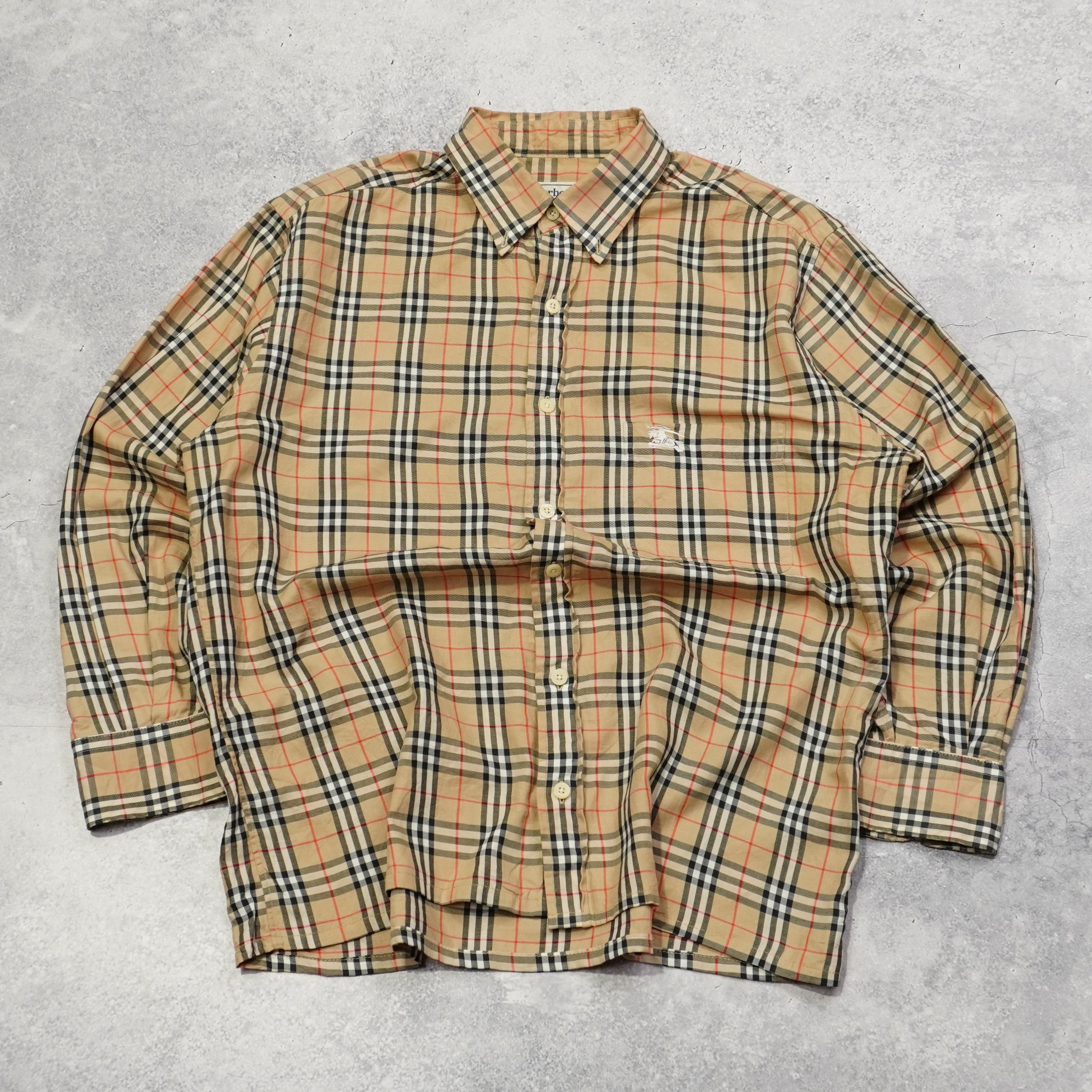90s Burberry's Nova Check Button Up