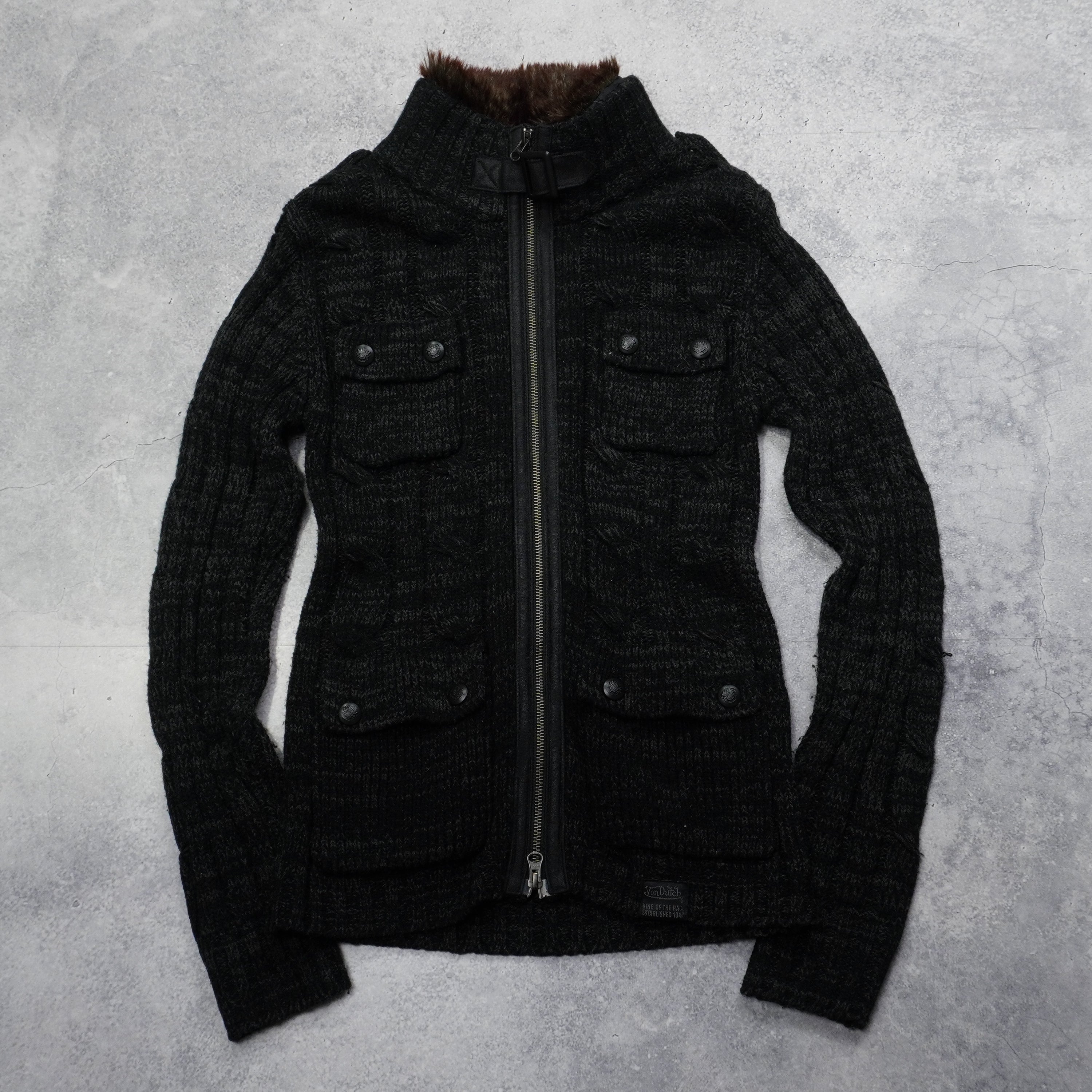 2000s Von Dutch Knit Jacket
