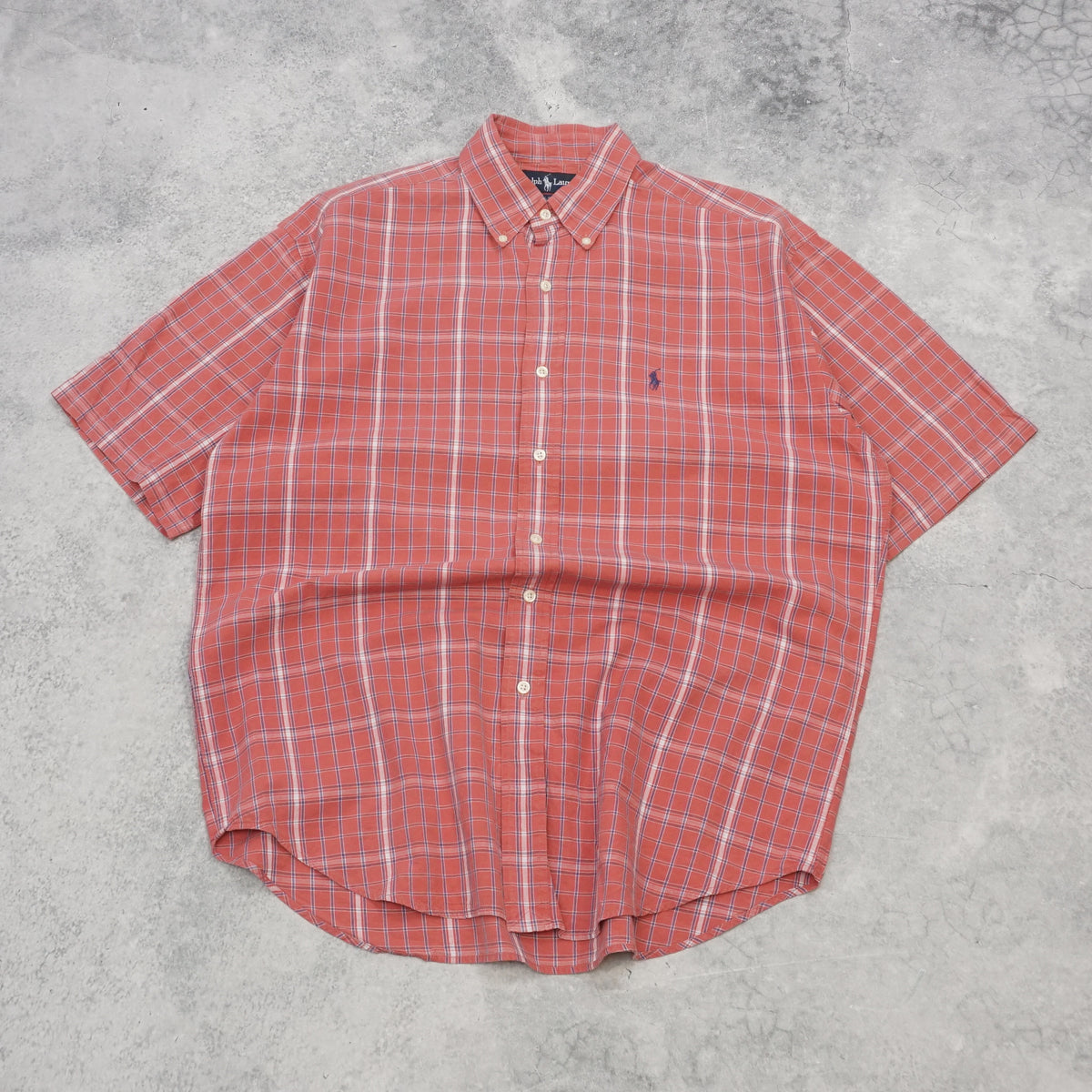 90s Ralph Lauren Blaire Plaid Short Sleeve Button Up Shirt